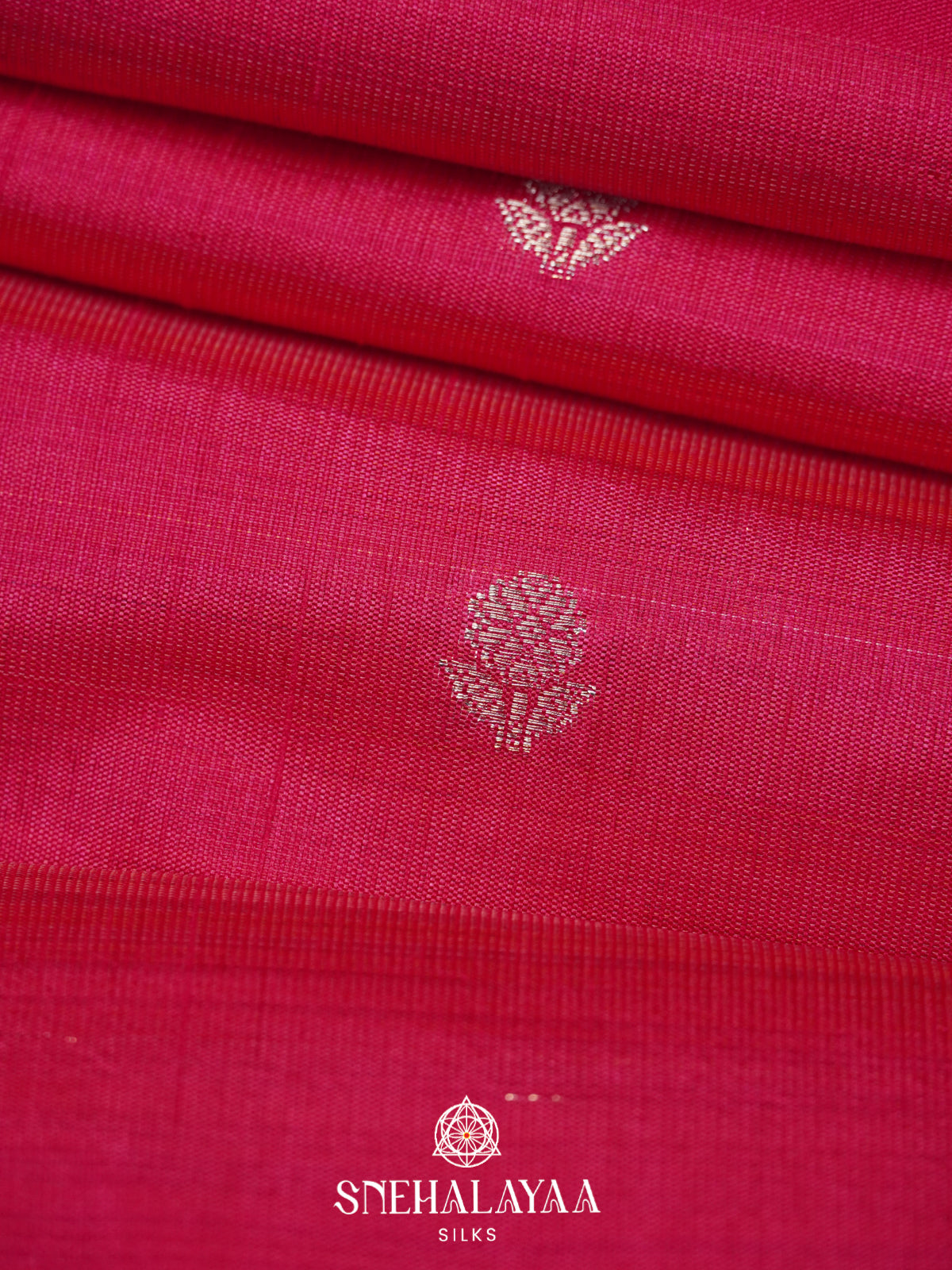 Pink Raw Silk Saree