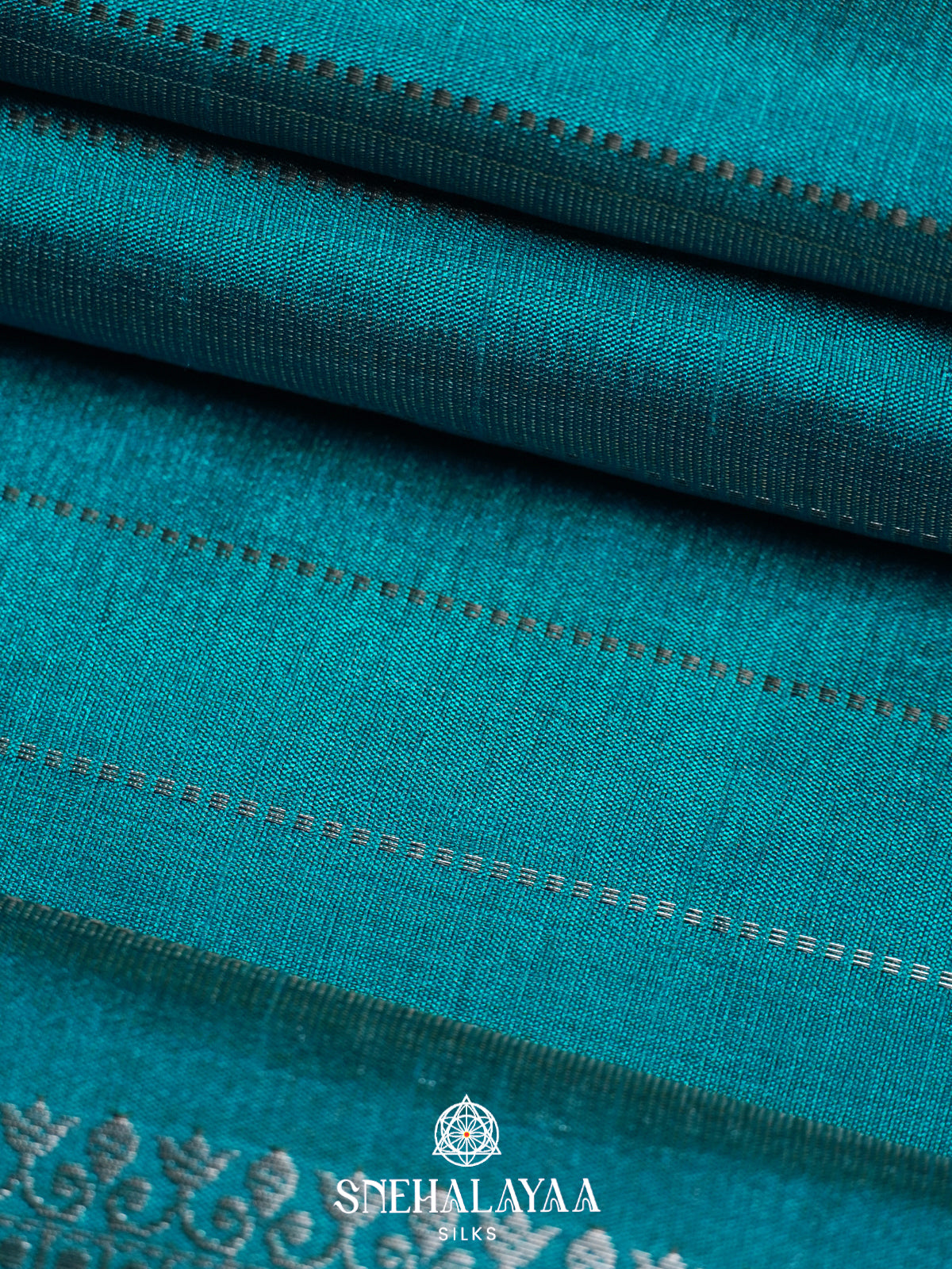 Blue Raw Silk Saree