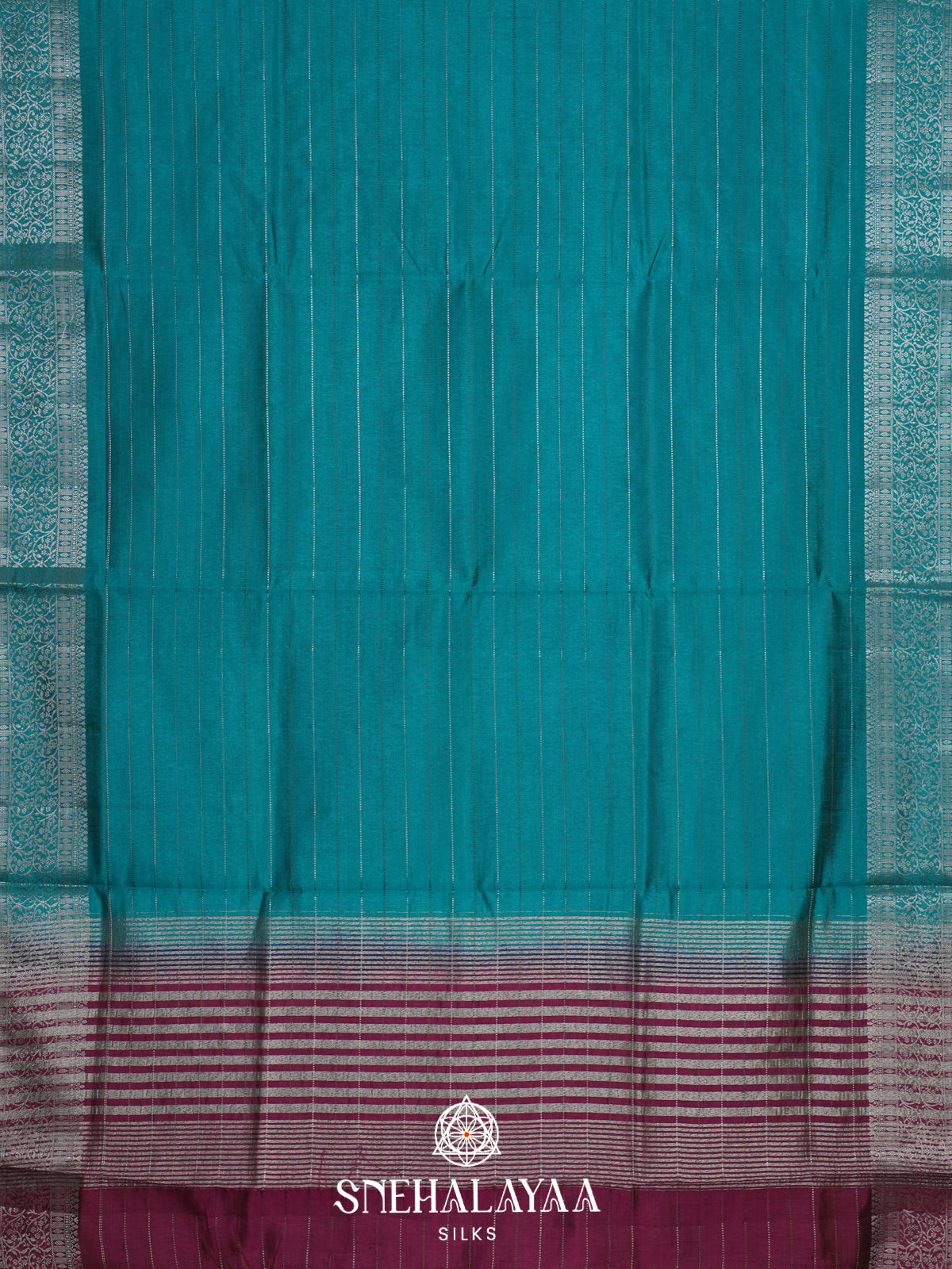 Blue Raw Silk Saree