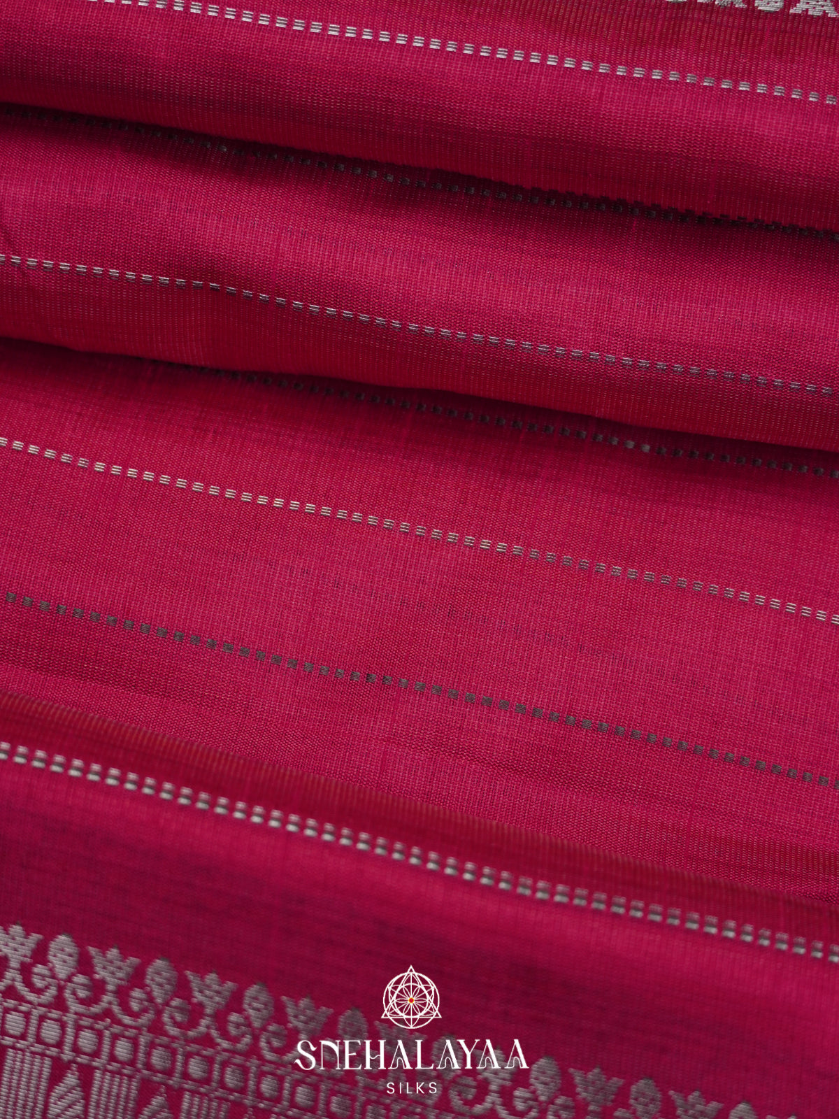 Pink Raw Silk Saree