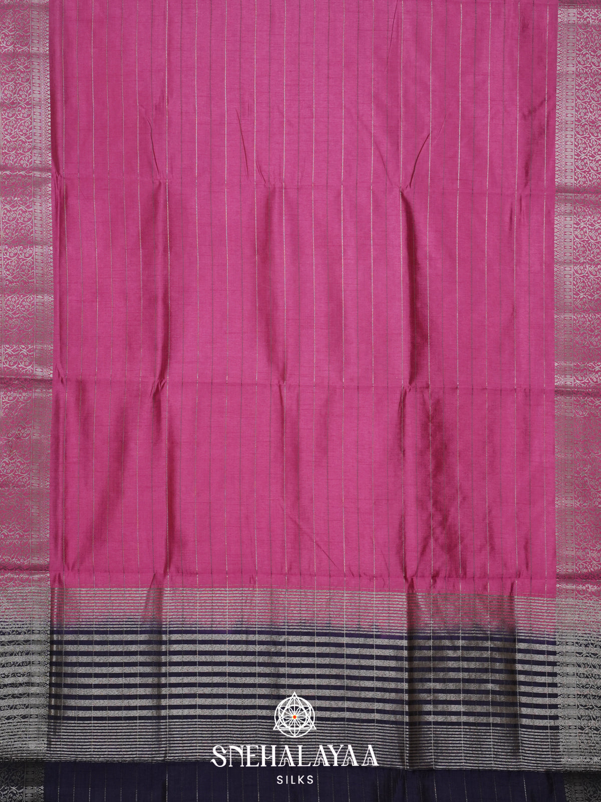 Pink Raw Silk Saree