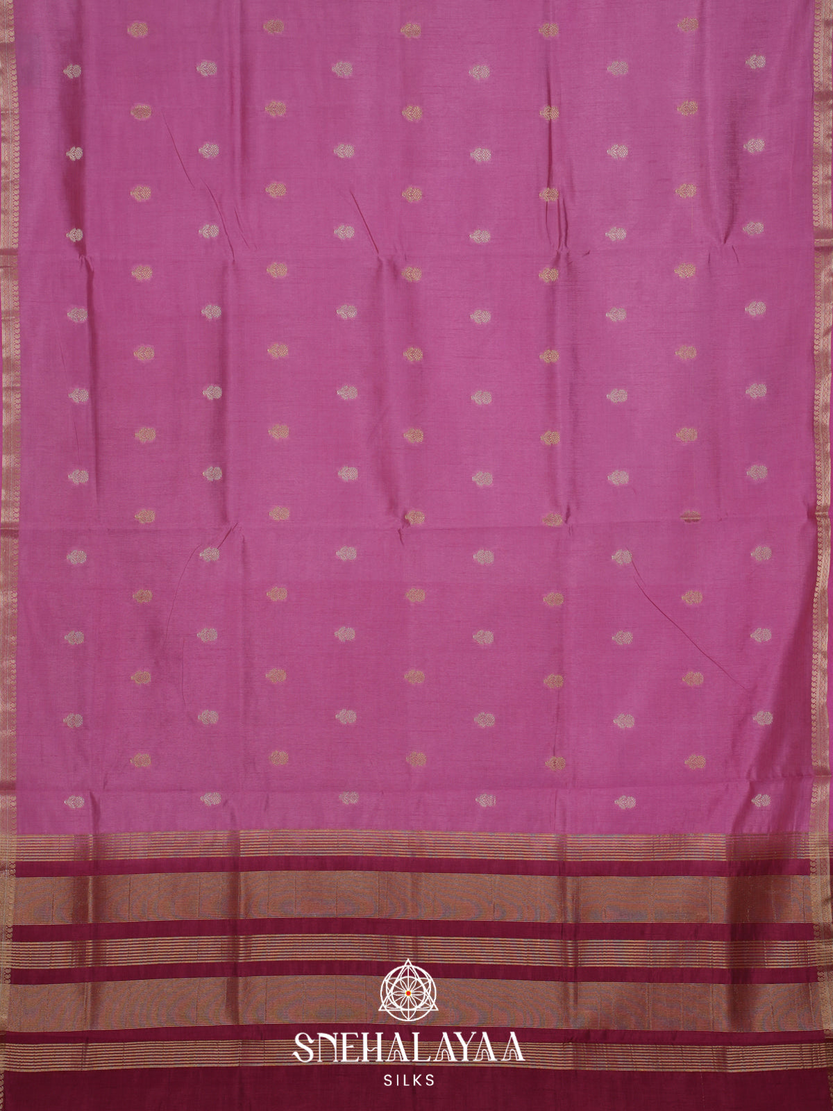 Pink Raw Silk Saree
