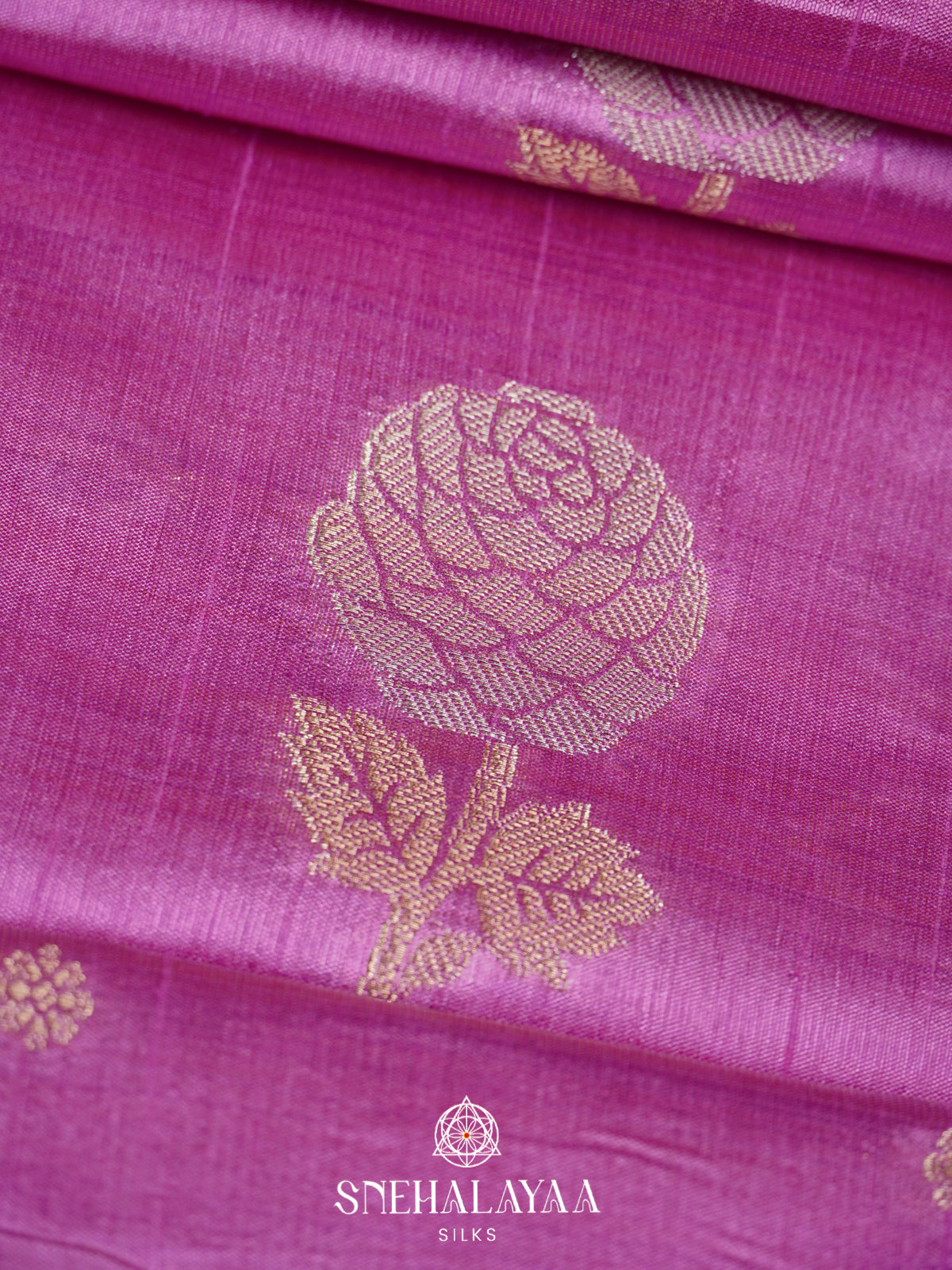 Pink Raw Silk Saree