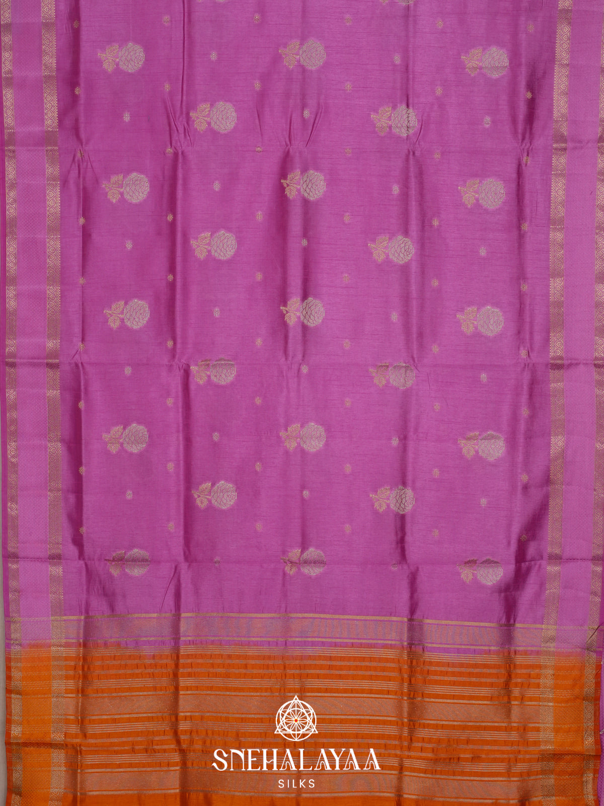 Pink Raw Silk Saree