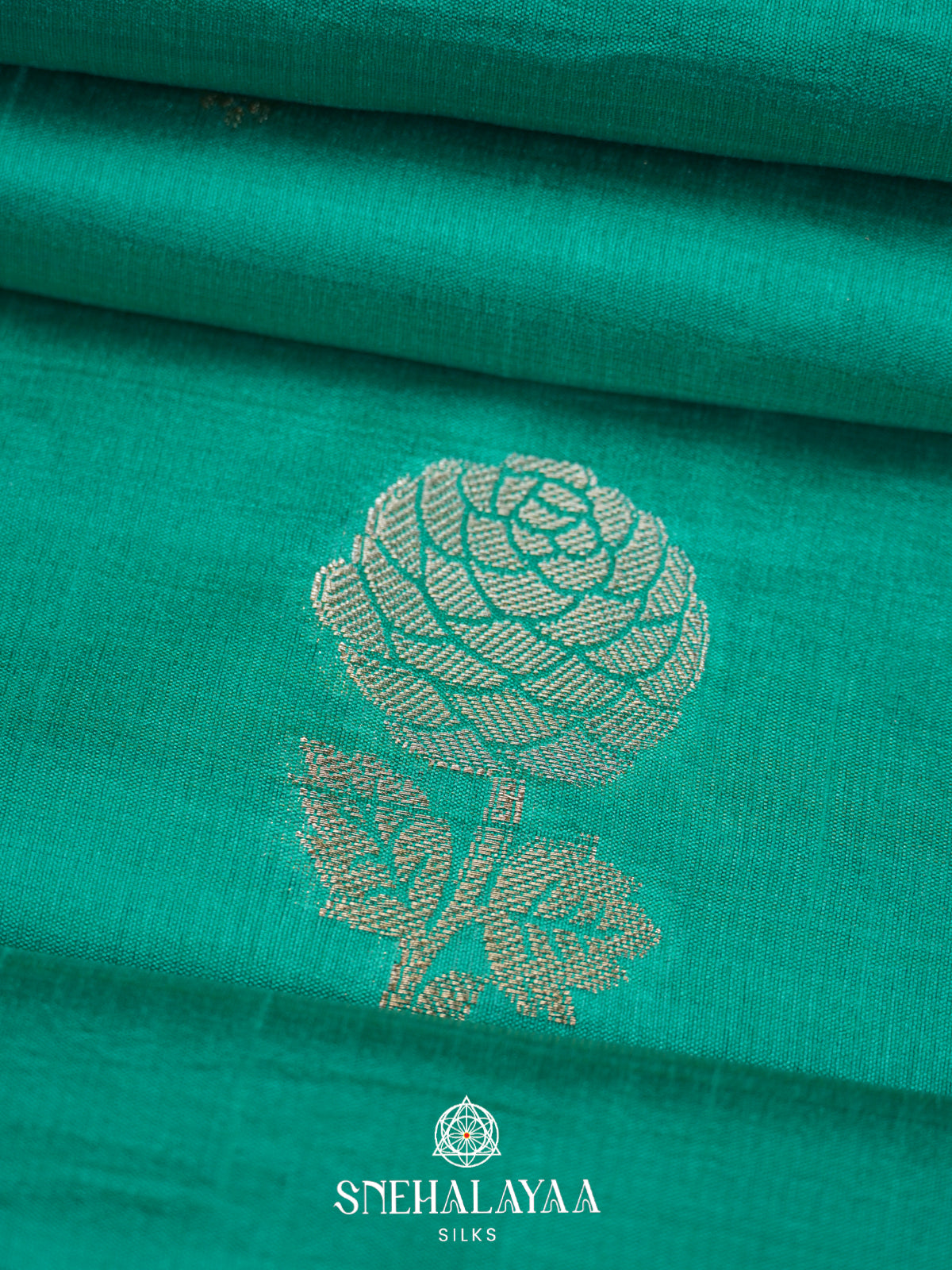 Pistacho Green Raw Silk Saree