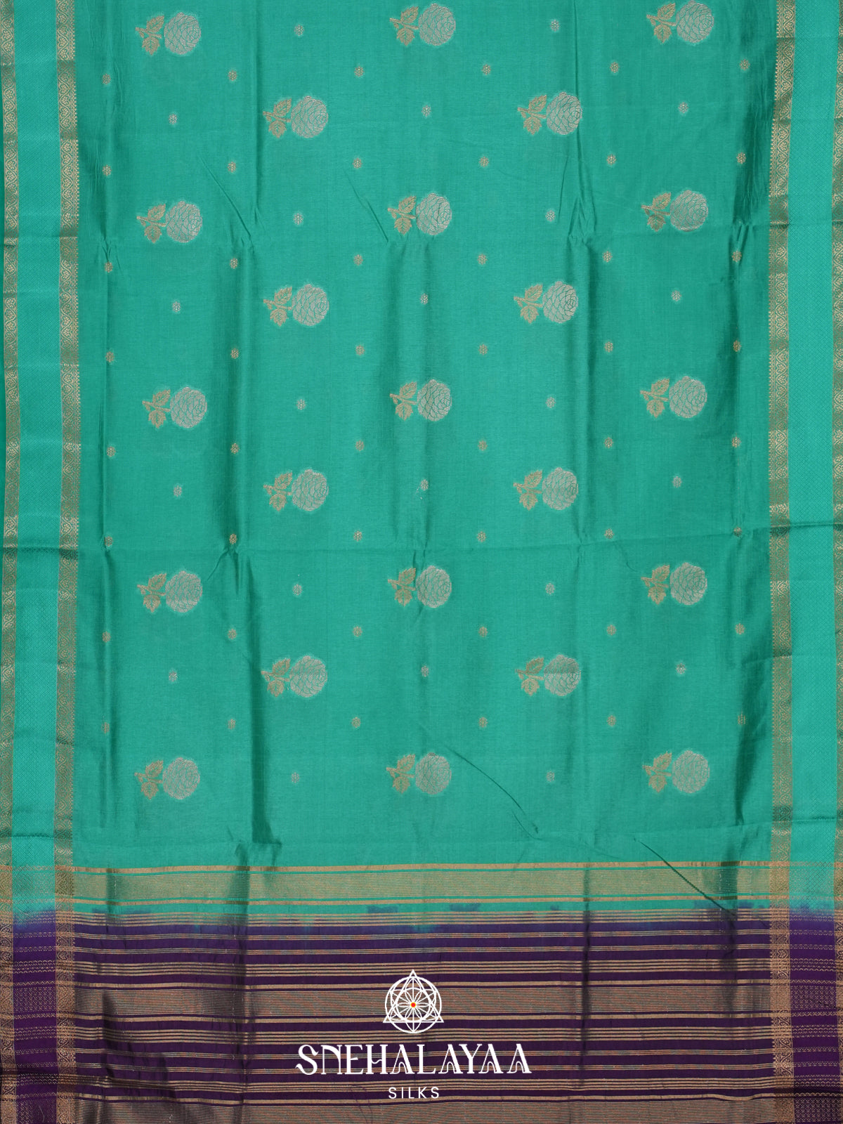 Pistacho Green Raw Silk Saree