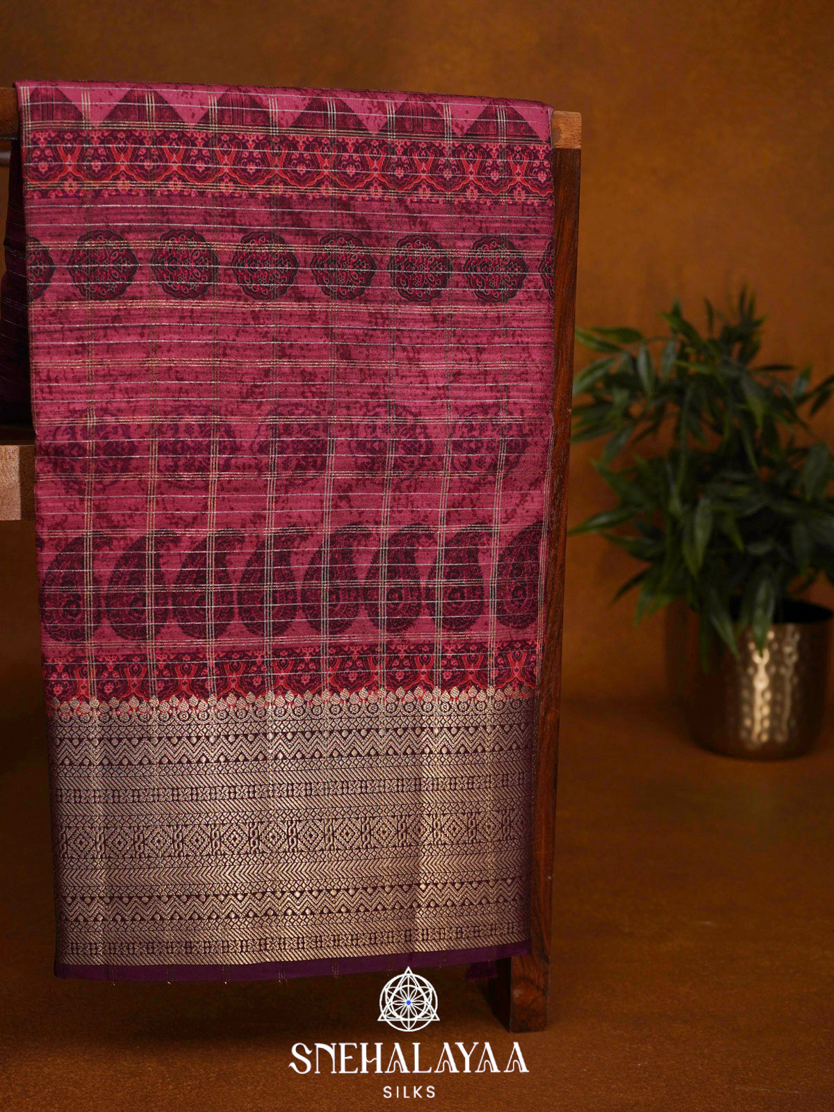 Pink  Banaras Saree