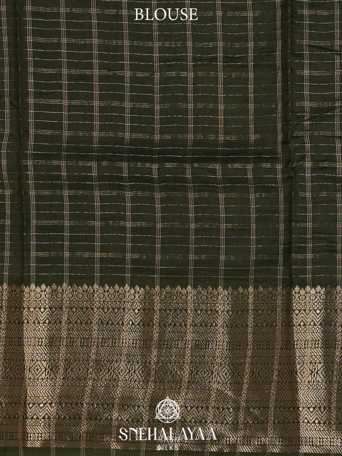 Olive Green  Banaras Saree