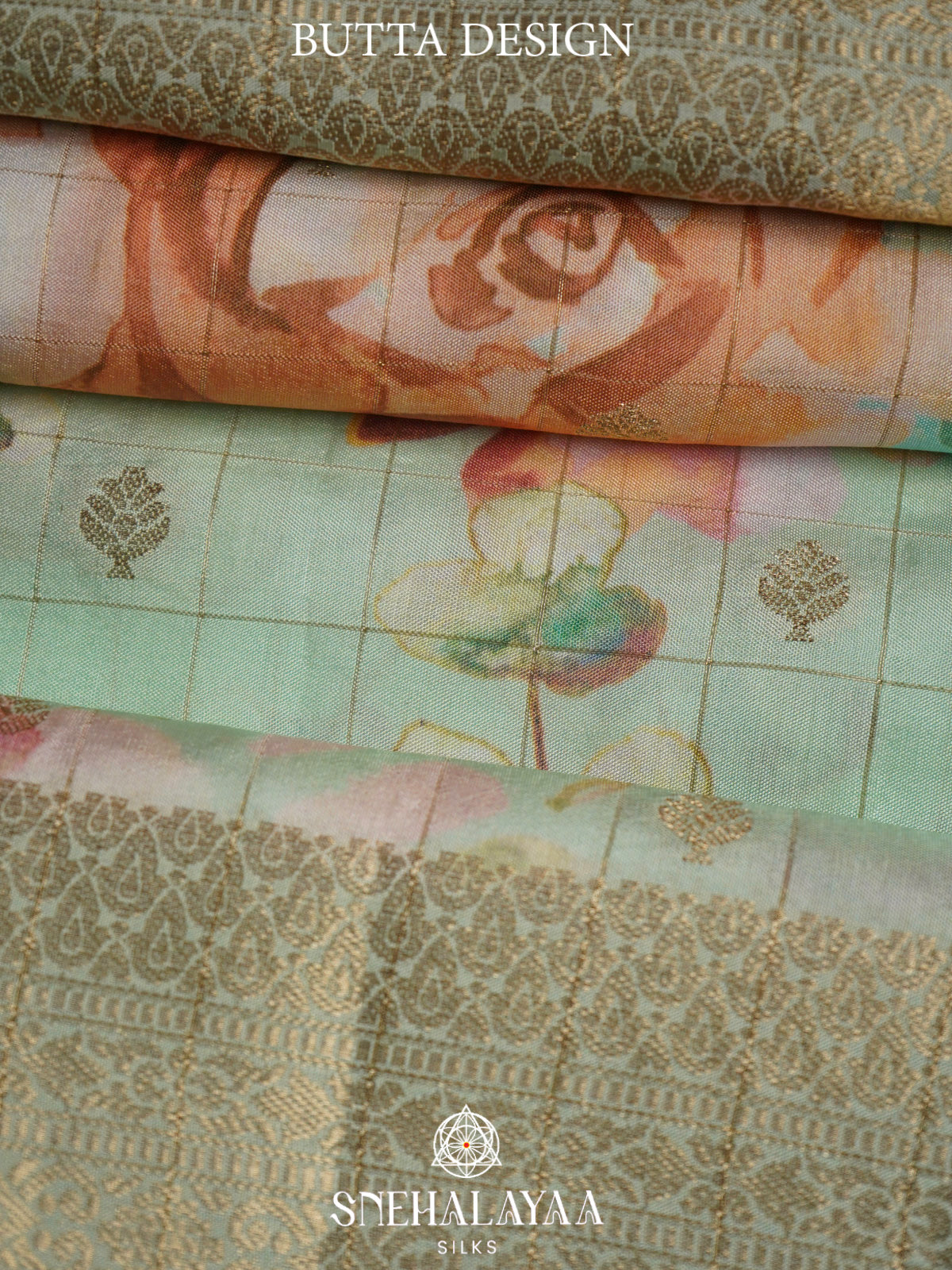 Pale Blue  Banaras Saree