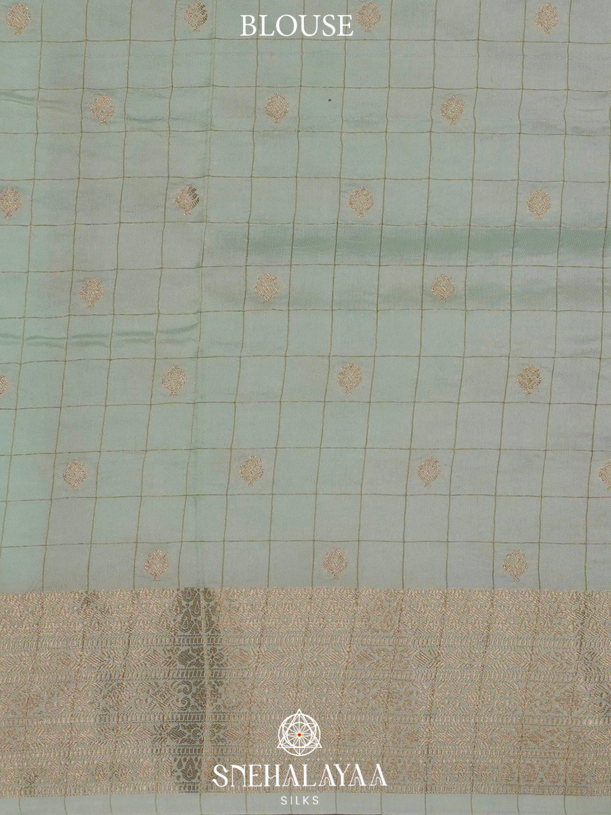 Pale Blue  Banaras Saree