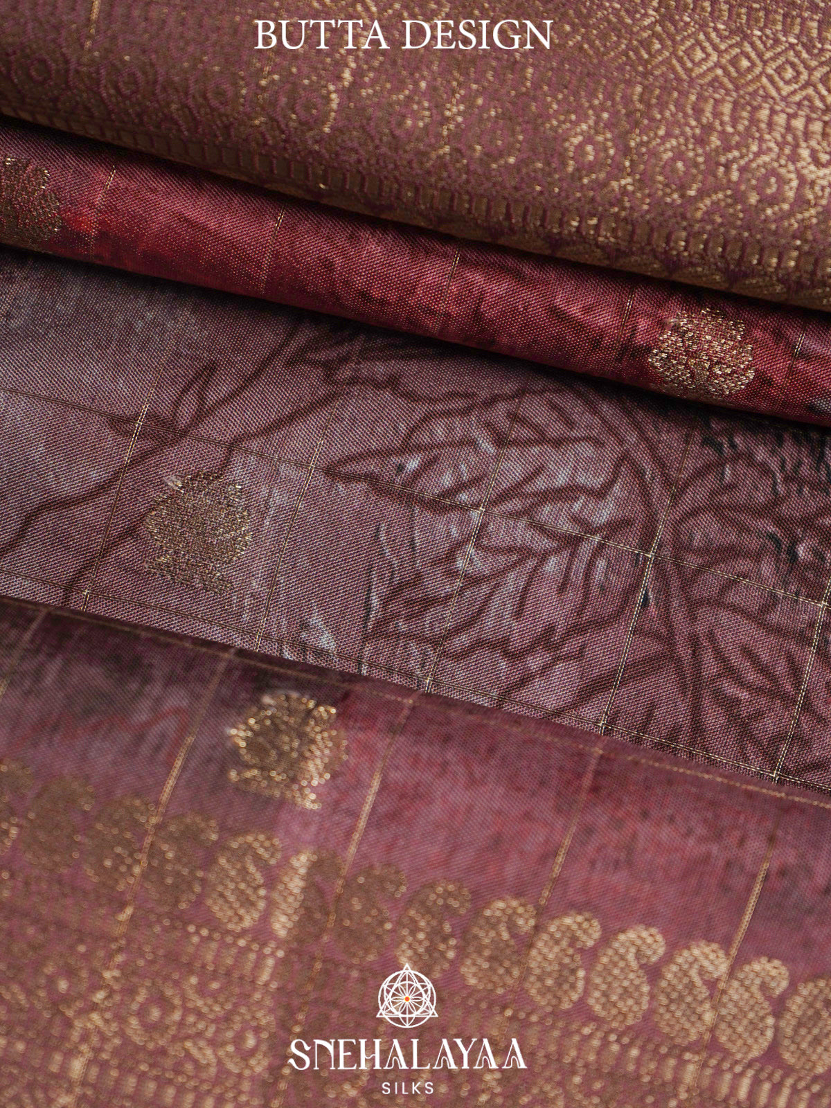 Plum  Banaras Saree