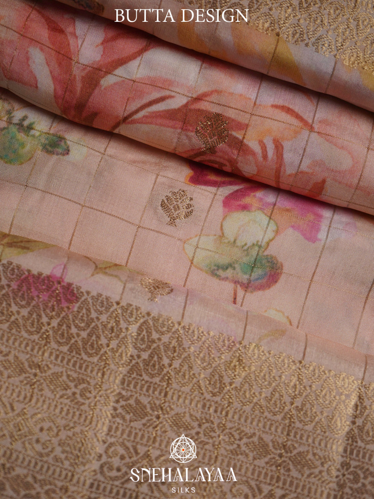 Pale Pink  Banaras Saree