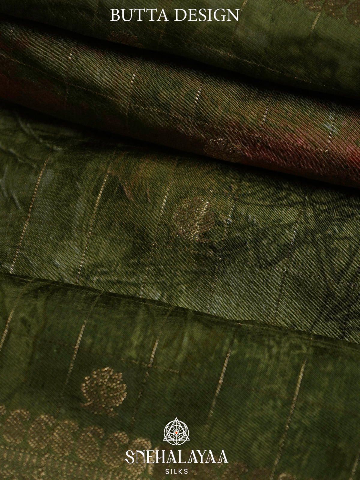 Olive Green  Banaras Saree