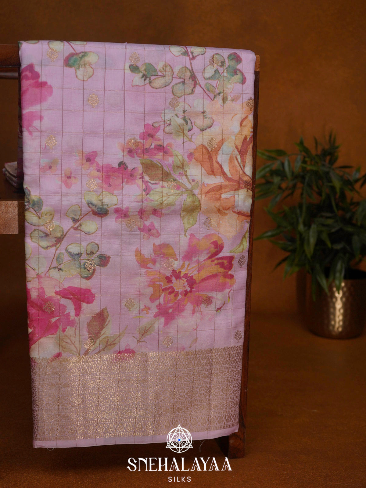 Pink  Banaras Saree