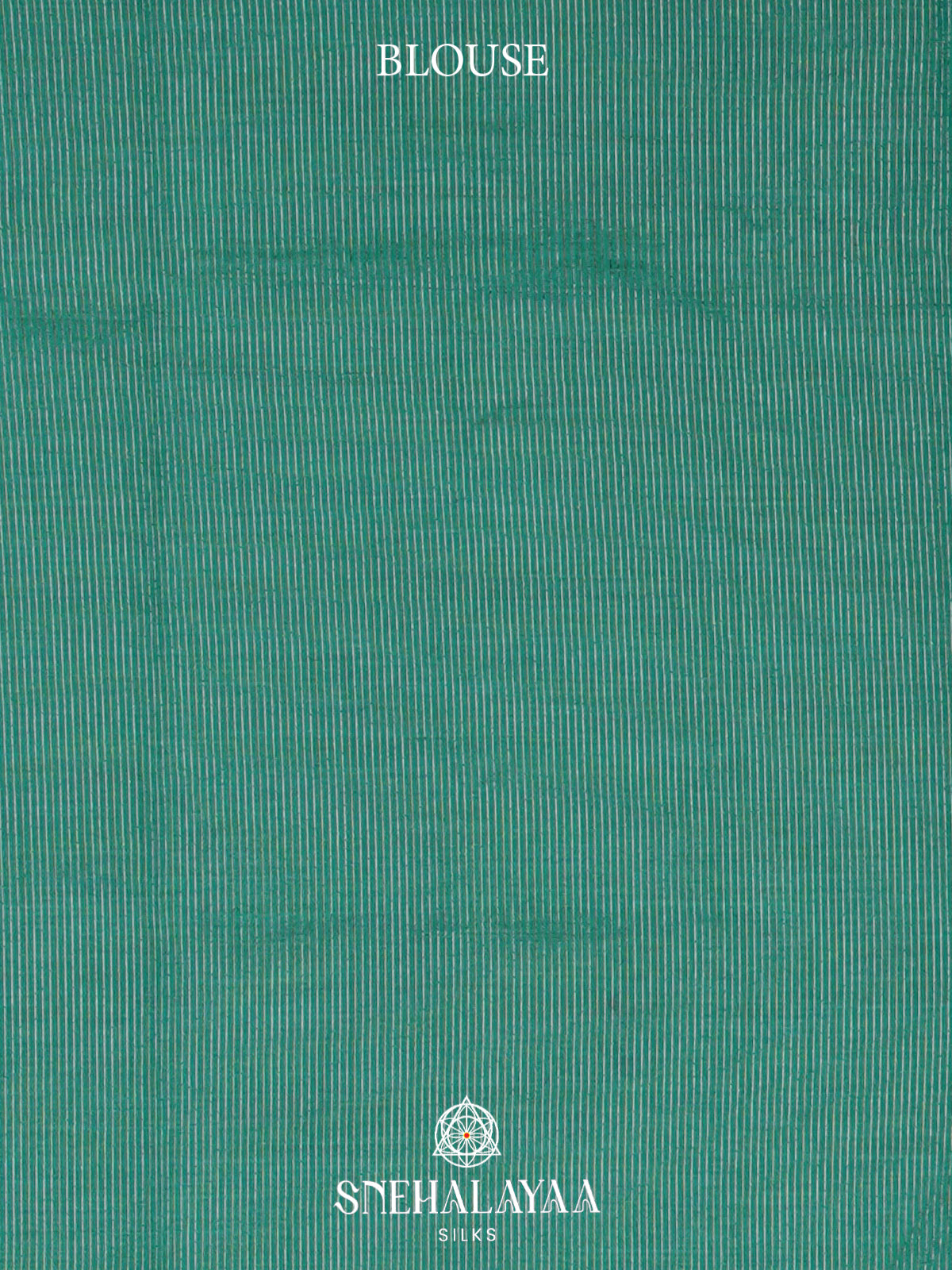 Teal Green Raw Silk Saree
