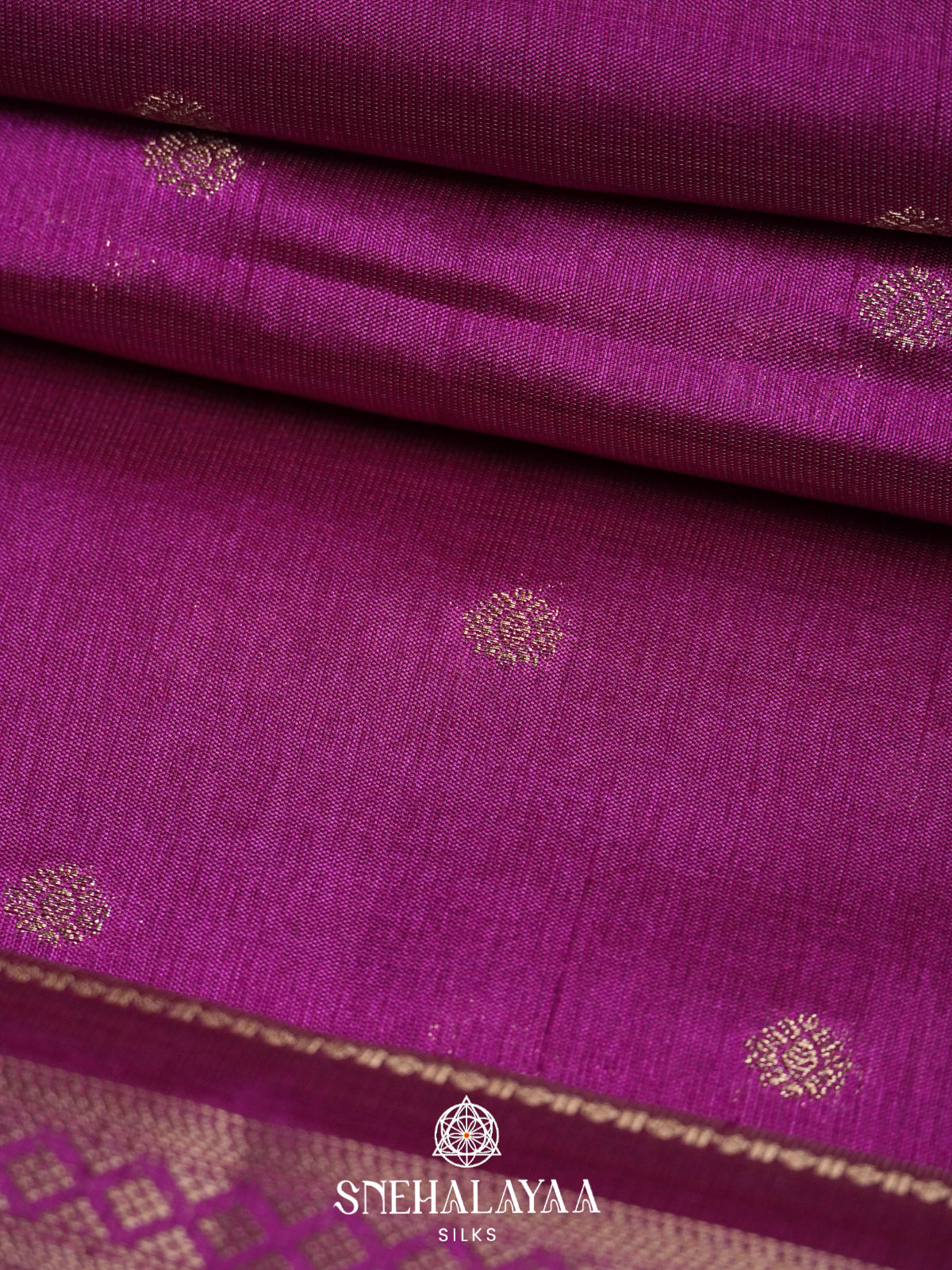 Magenta Raw Silk Saree