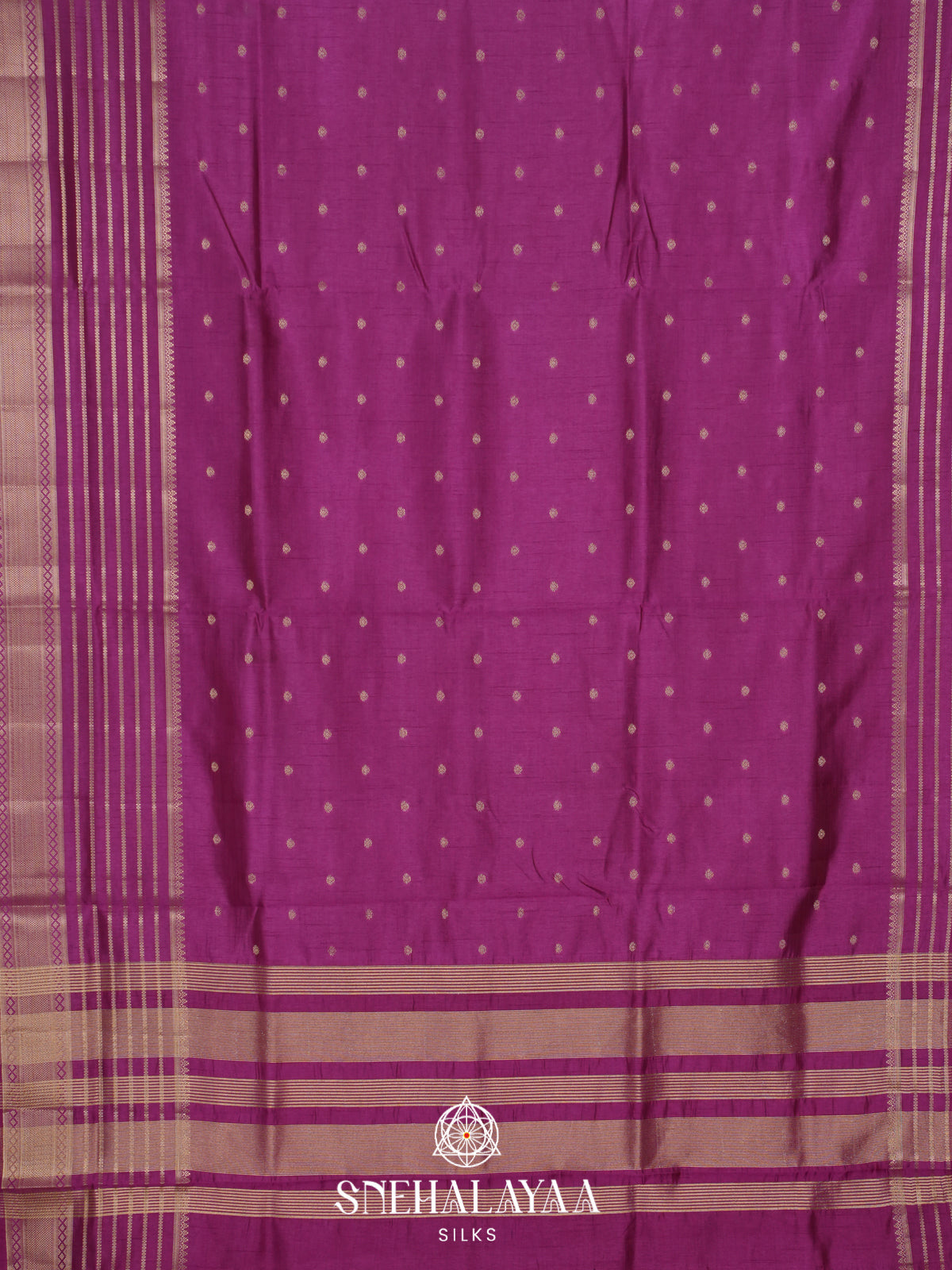Magenta Raw Silk Saree