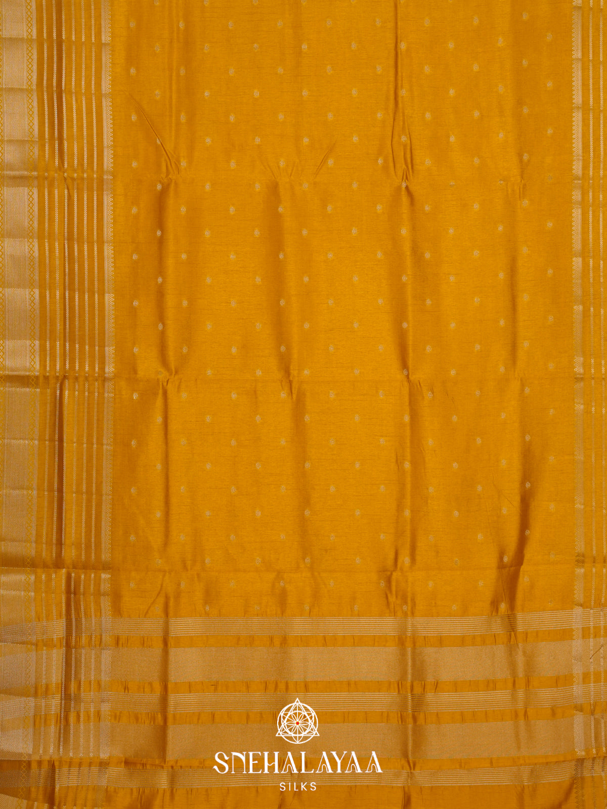 Mango Yellow Raw Silk Saree