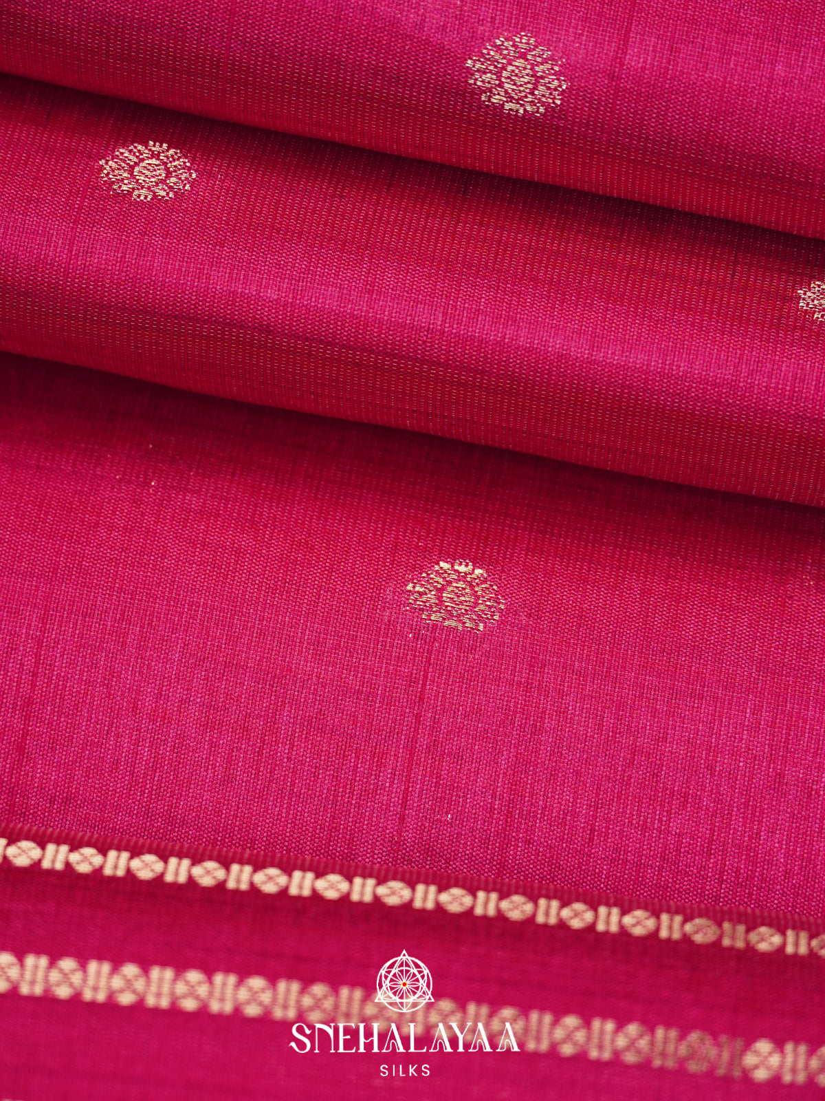 Pink Raw Silk Saree