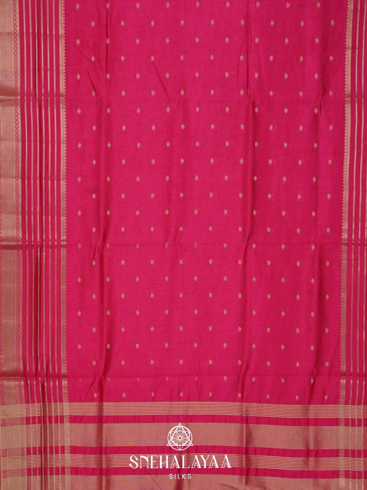 Pink Raw Silk Saree