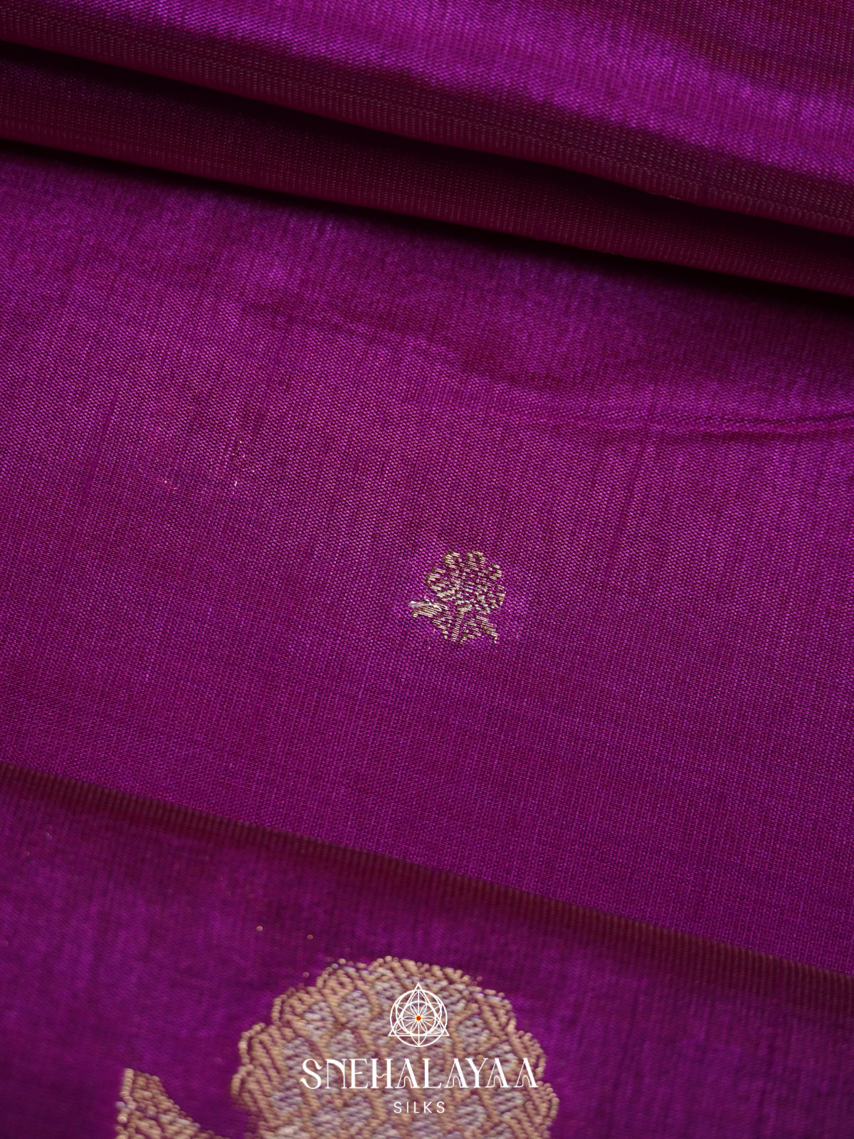 Magenta Raw Silk Saree