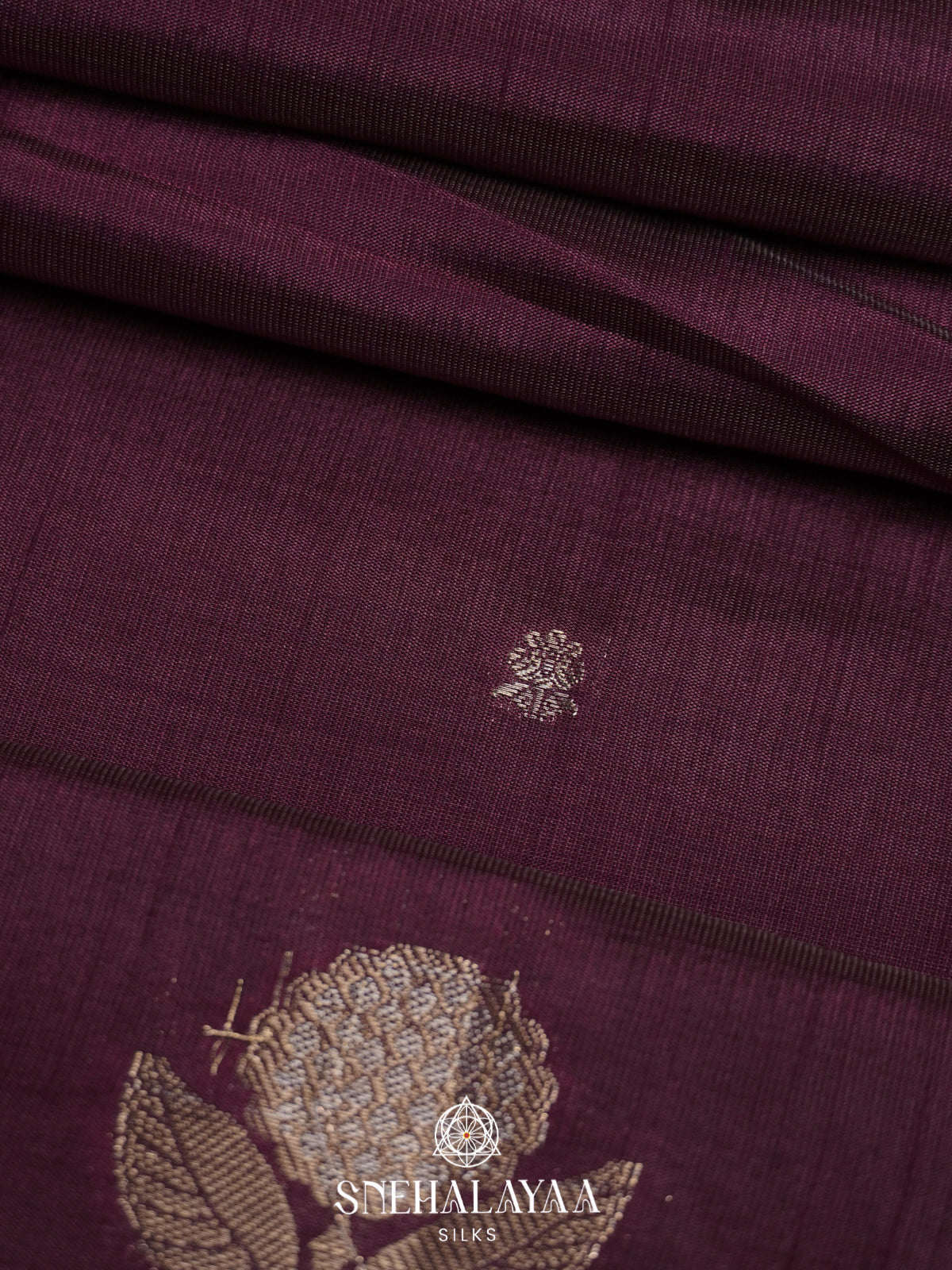 Coffee Brown Raw Silk Saree