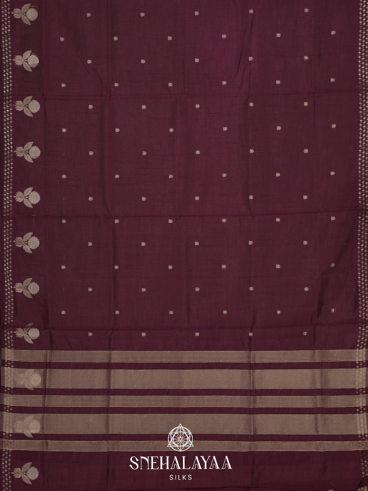 Coffee Brown Raw Silk Saree