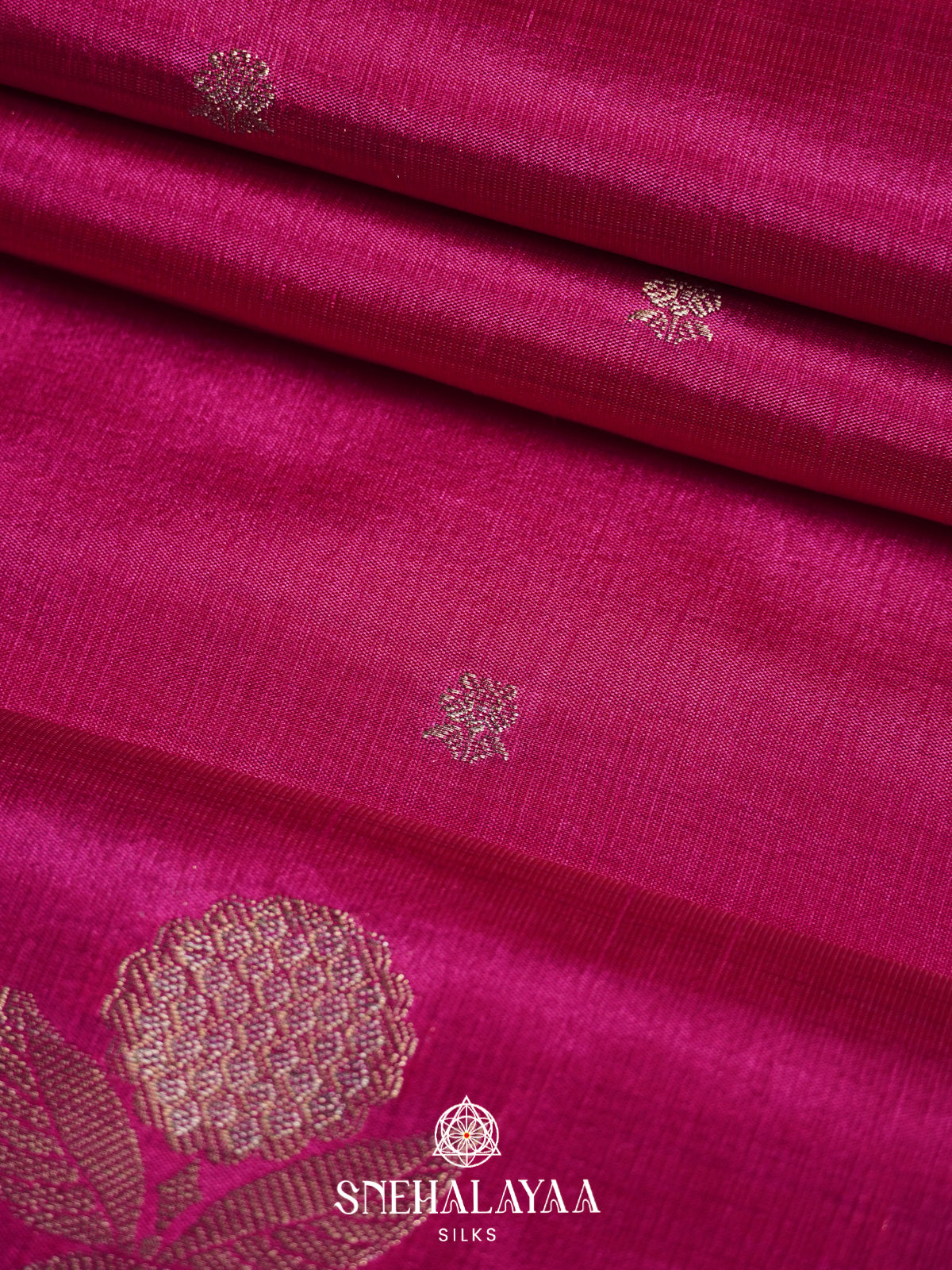 Pink Raw Silk Saree