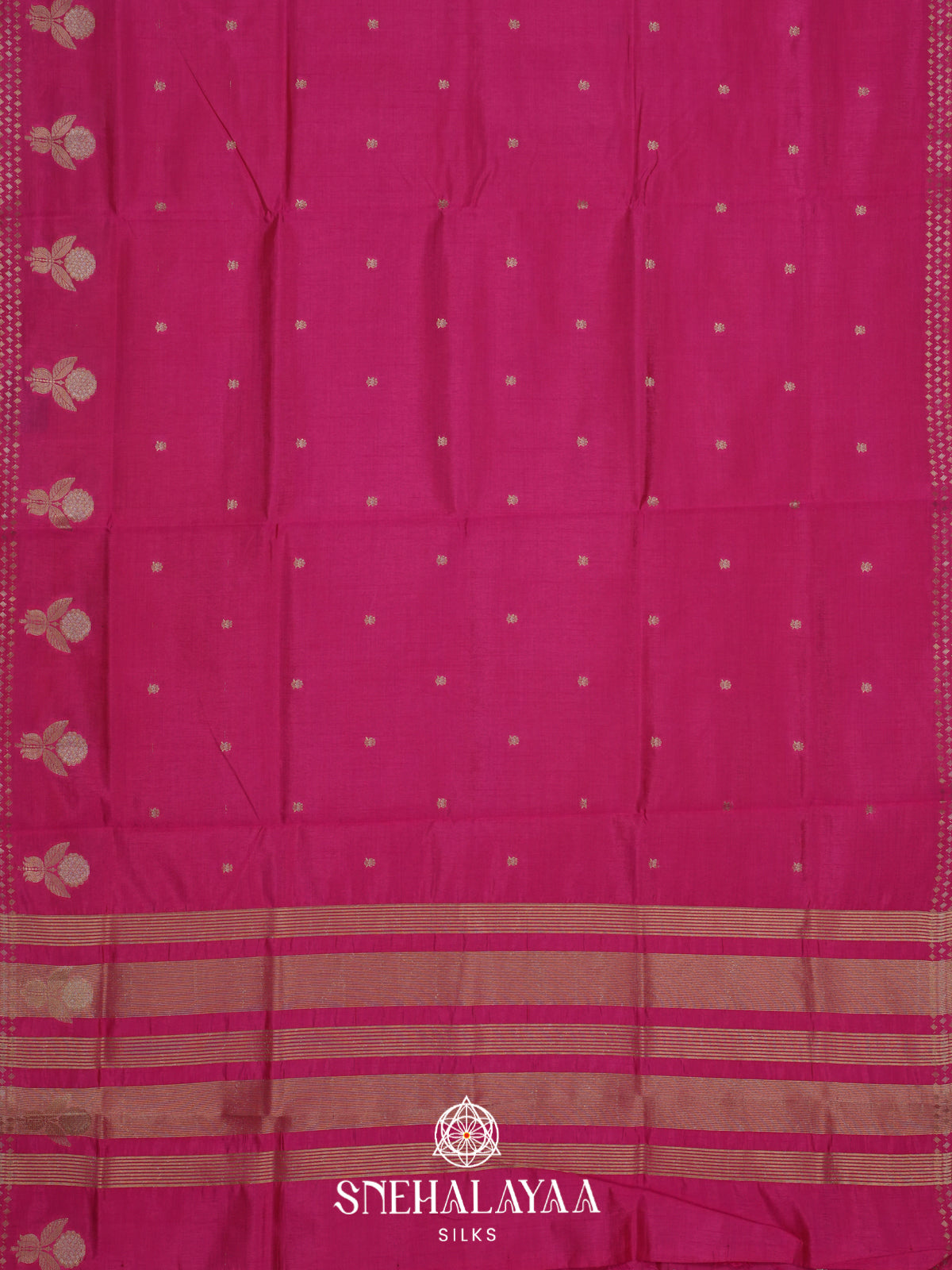 Pink Raw Silk Saree