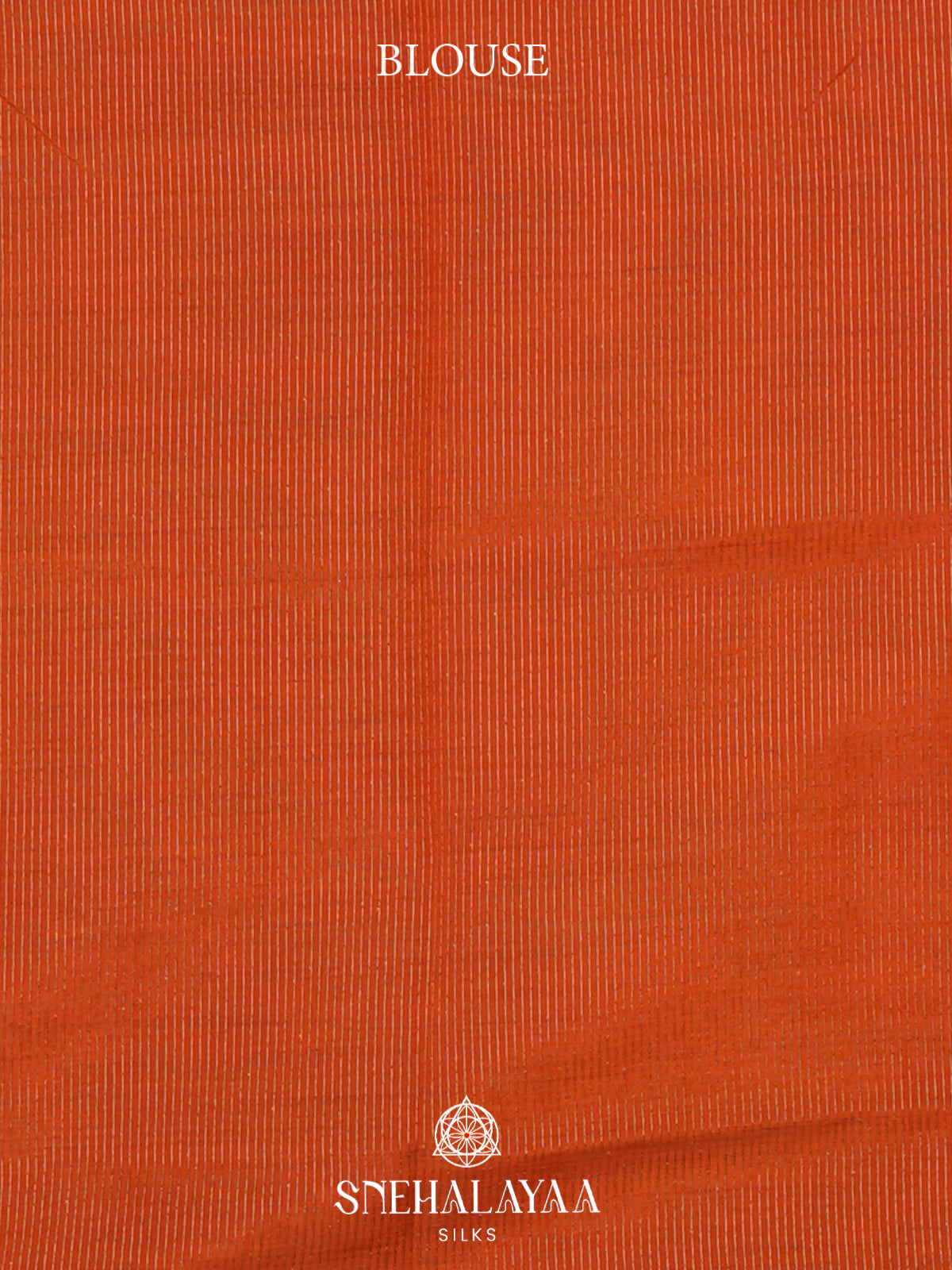 Rust Orange Raw Silk Saree