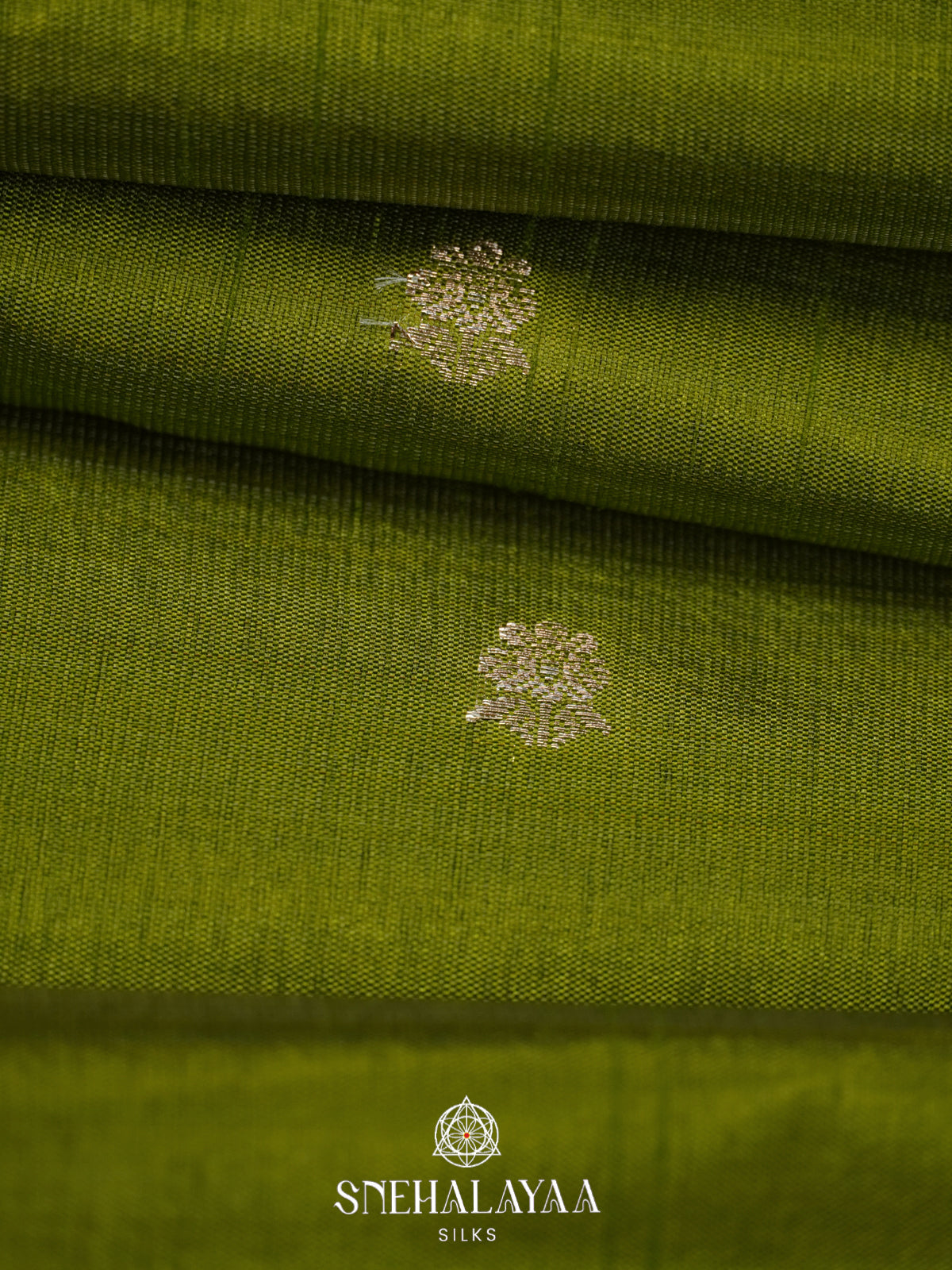 Green Raw Silk Saree