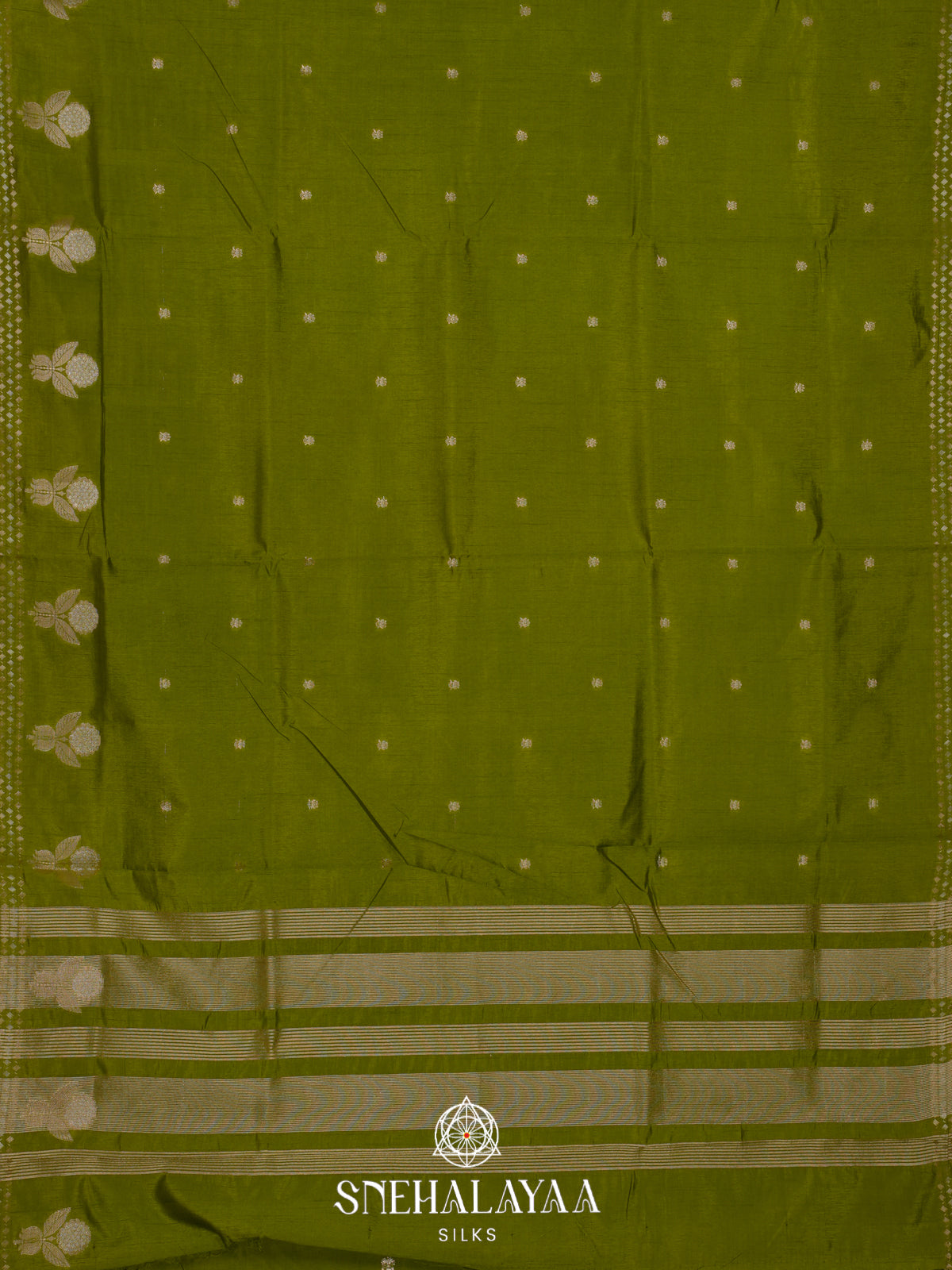 Green Raw Silk Saree