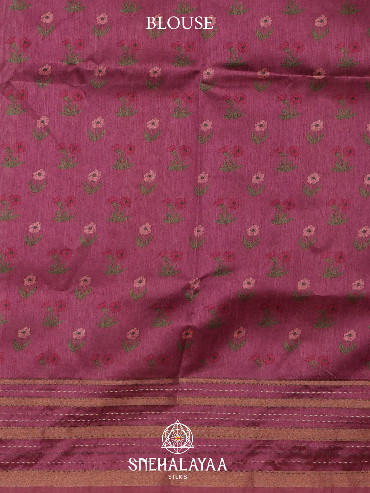 Mauve Pink Tussar saree