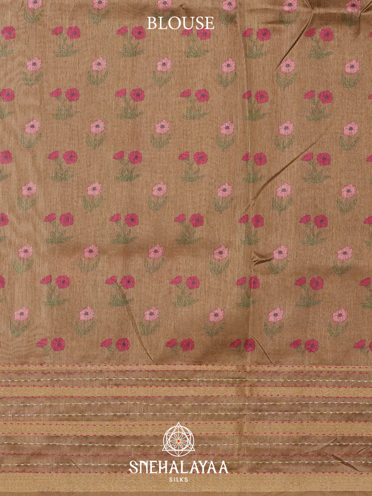 Antique Gold Tussar saree