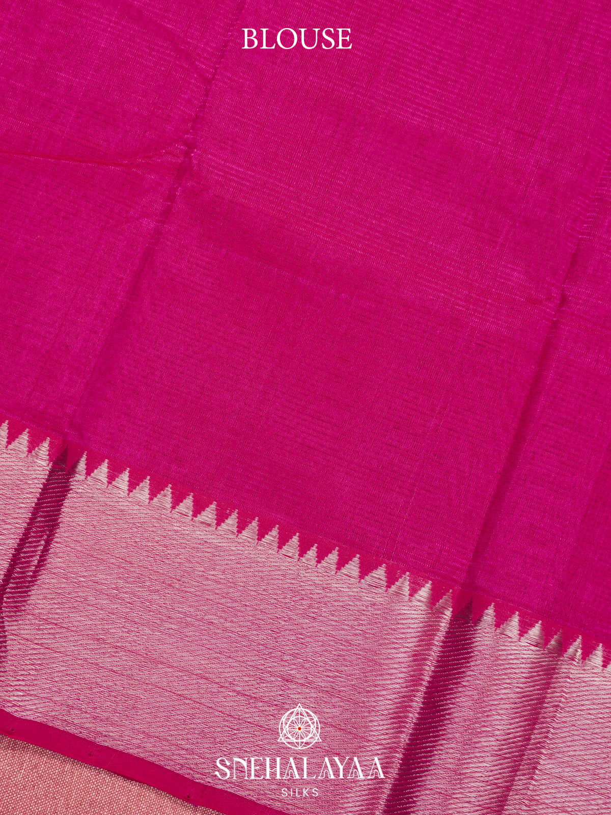 Rani Pink Mangalgiri Silk Cotton Saree