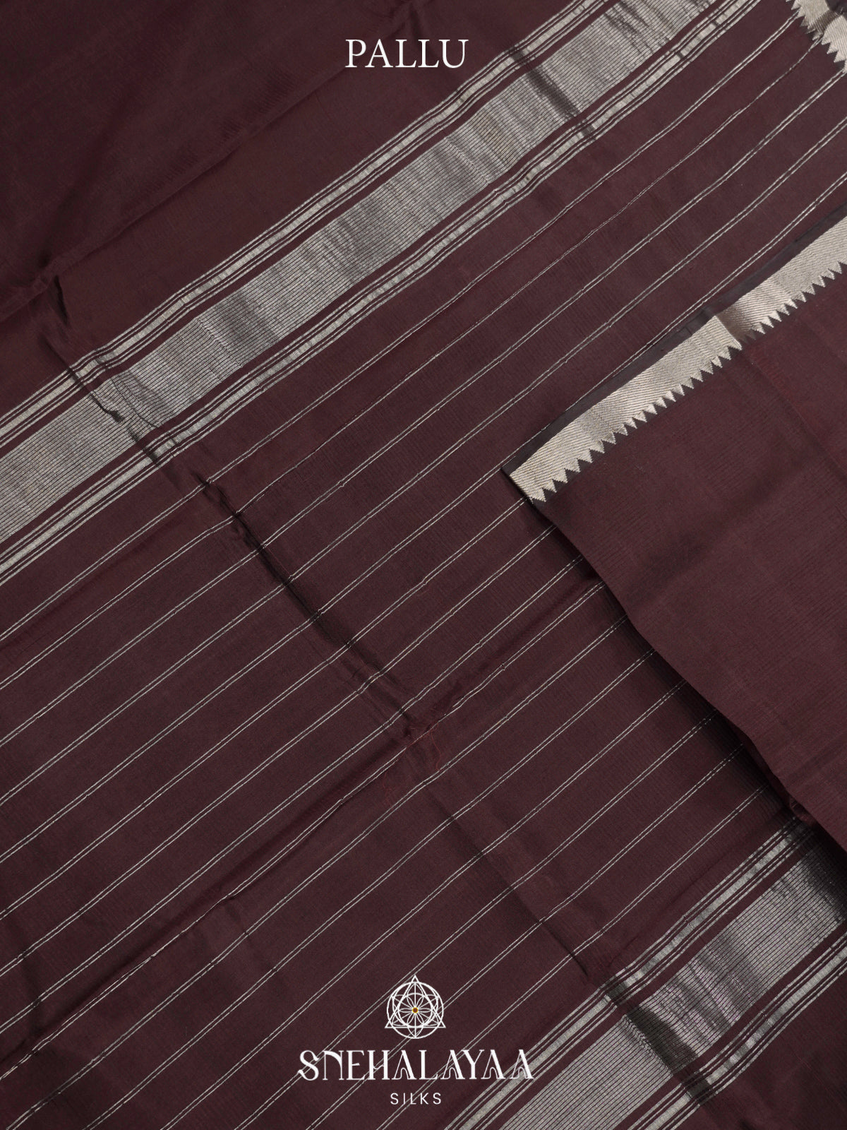 Coffee Brown Mangalgiri Silk Cotton Saree