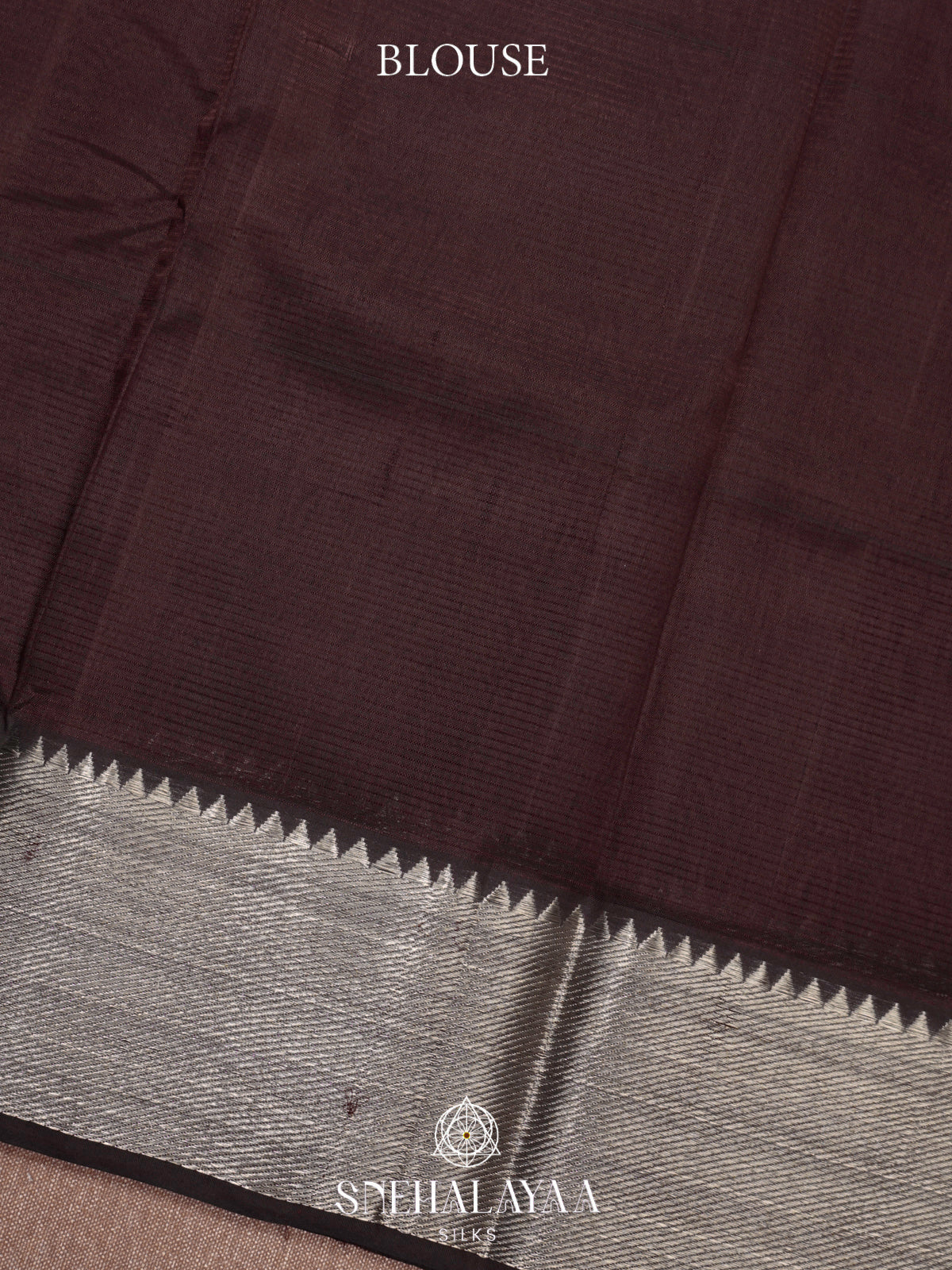 Coffee Brown Mangalgiri Silk Cotton Saree