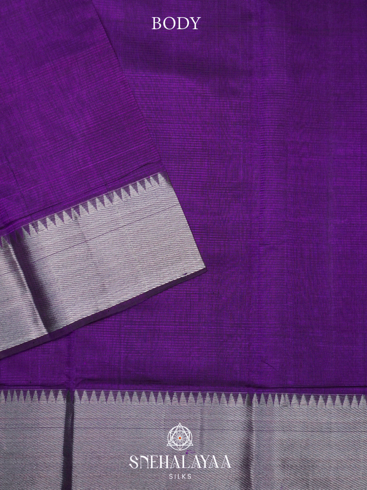 Purple Mangalgiri Silk Cotton Saree