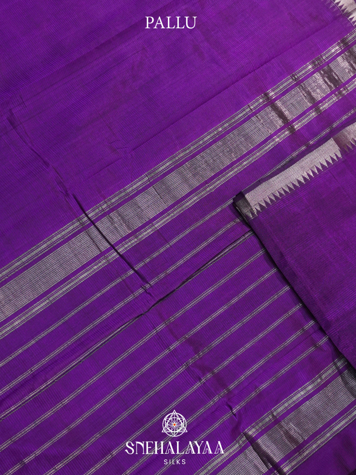 Purple Mangalgiri Silk Cotton Saree