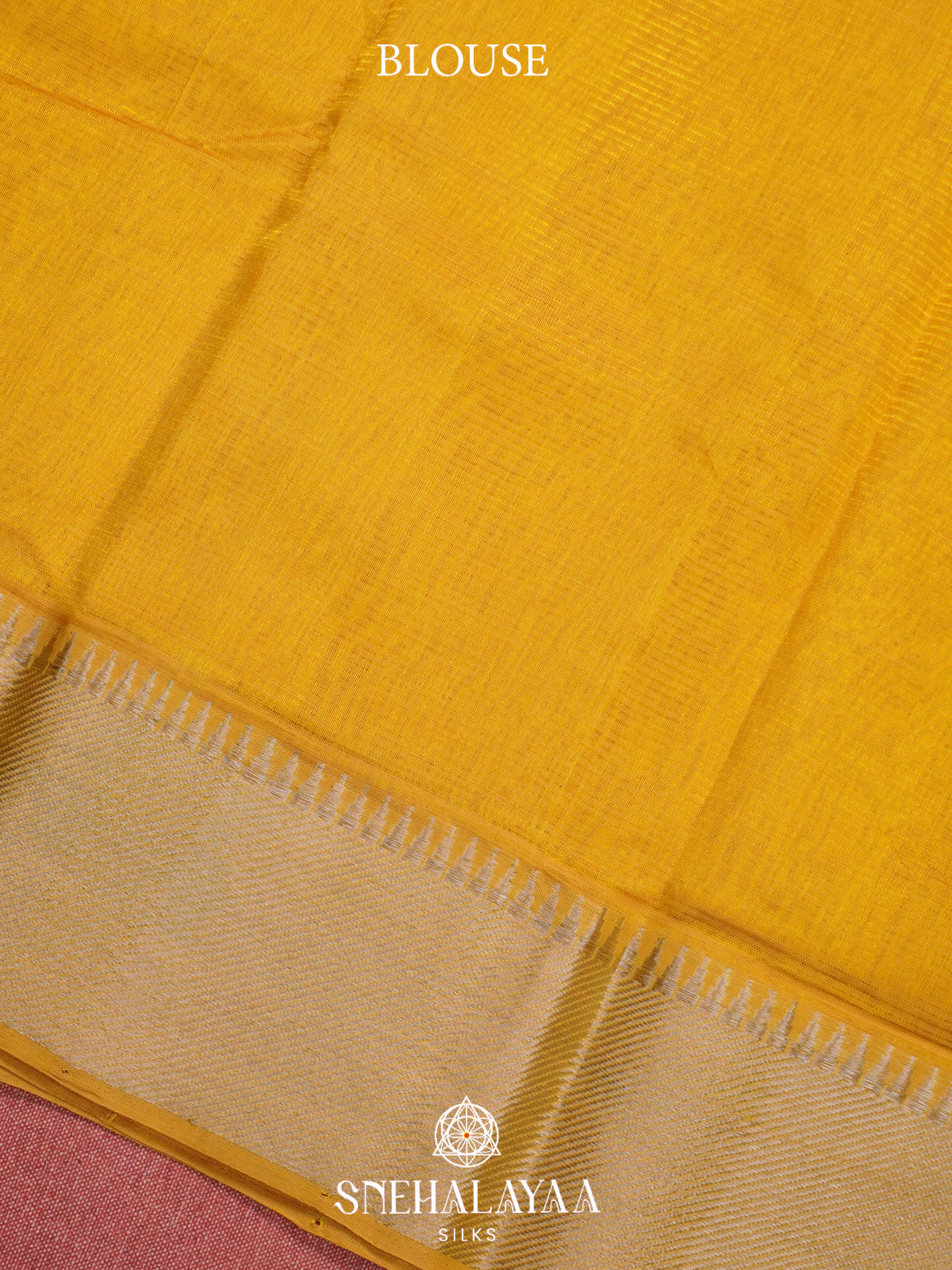Mango Yellow Mangalgiri Silk Cotton Saree