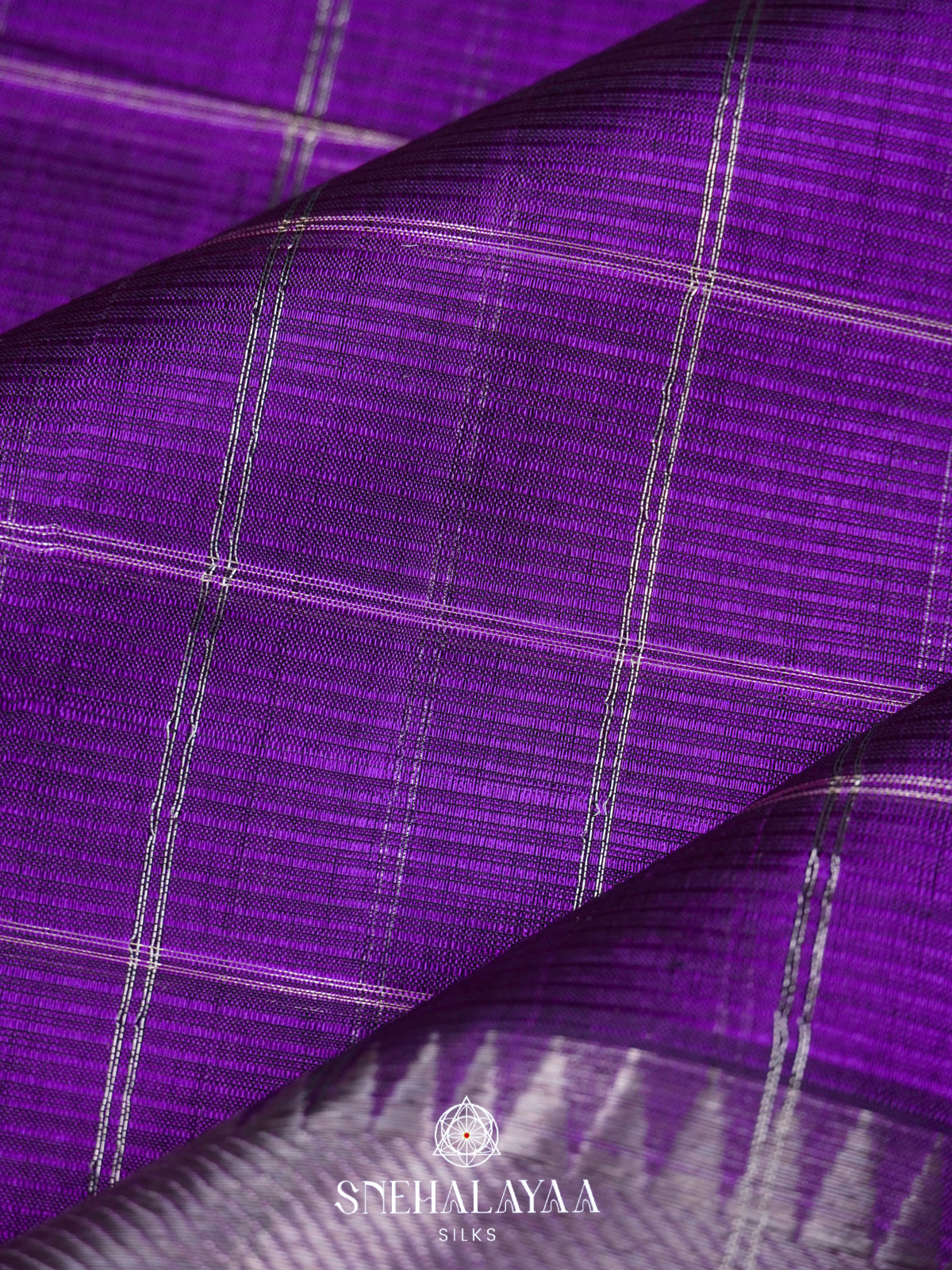 Purple Mangalgiri Silk Cotton Saree