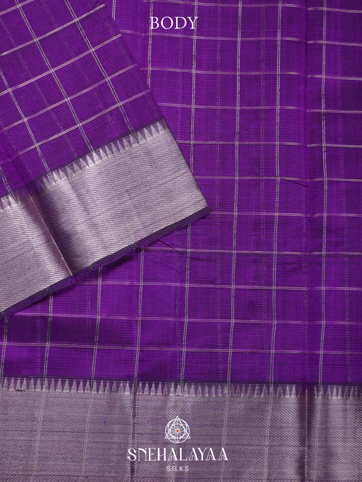 Purple Mangalgiri Silk Cotton Saree