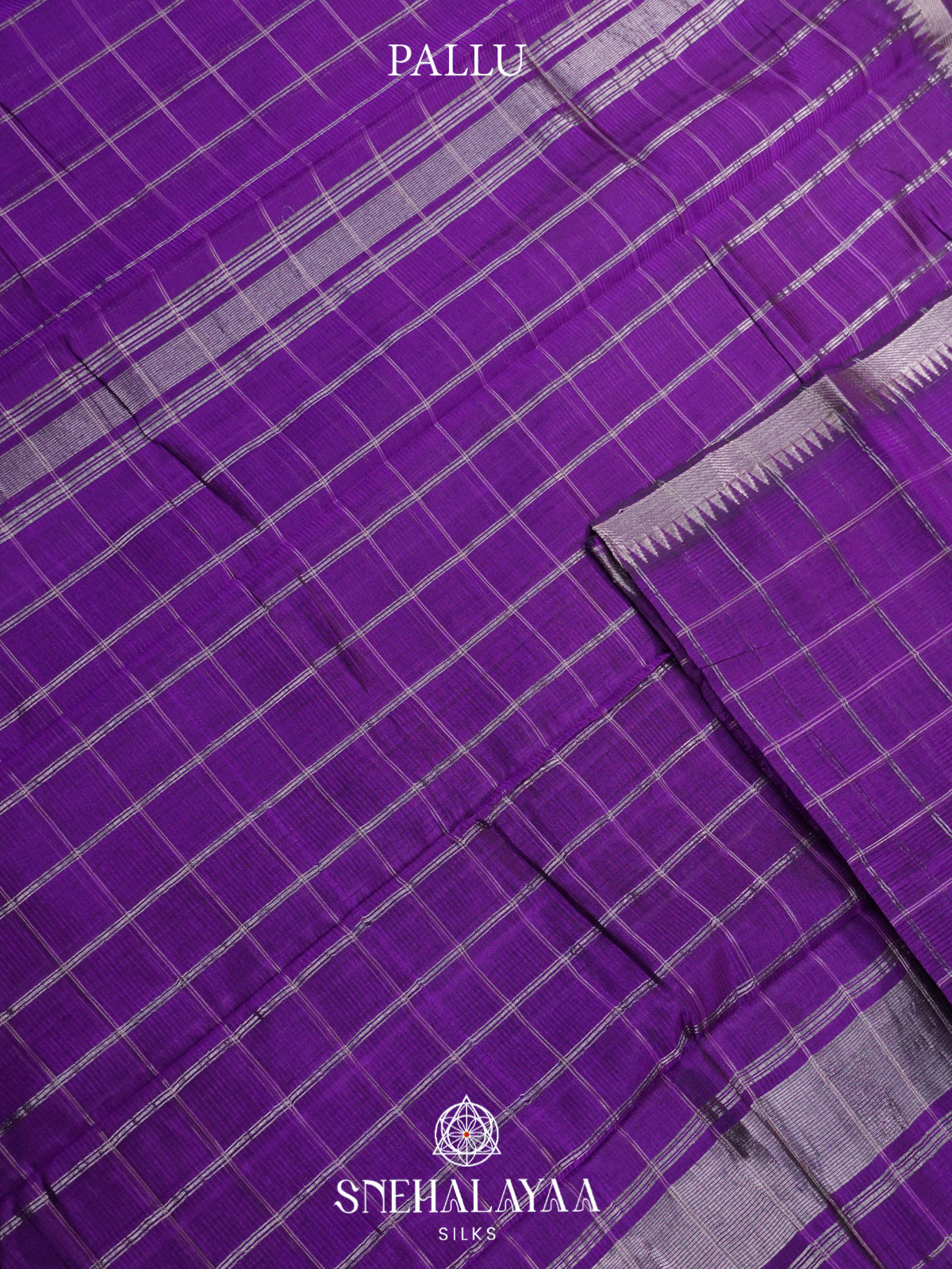 Purple Mangalgiri Silk Cotton Saree