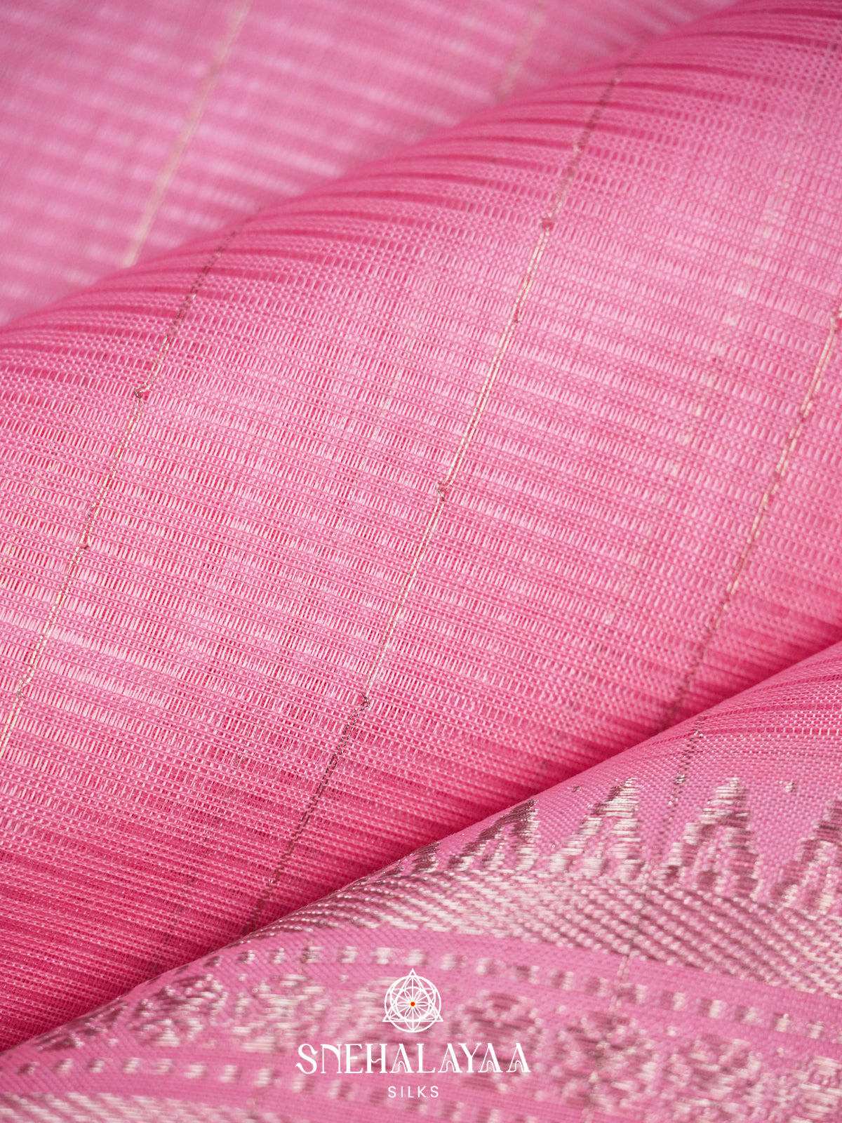 Pink Mangalgiri Silk Cotton Saree