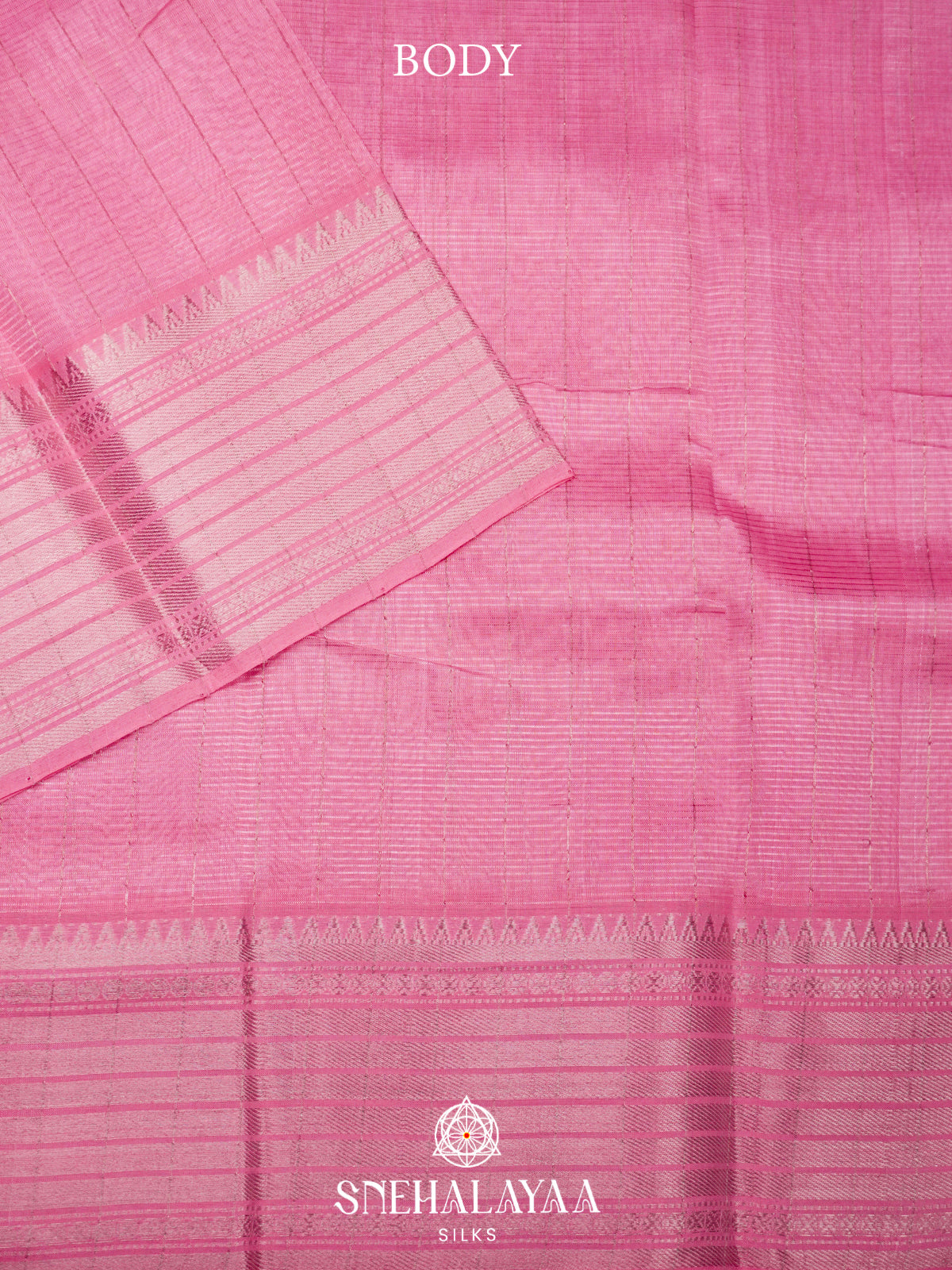 Pink Mangalgiri Silk Cotton Saree