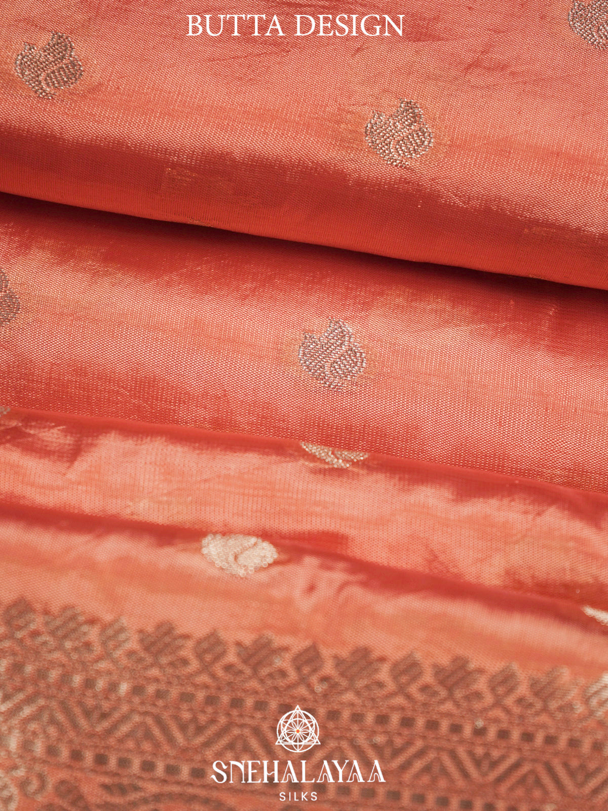 Peach  Banaras Saree