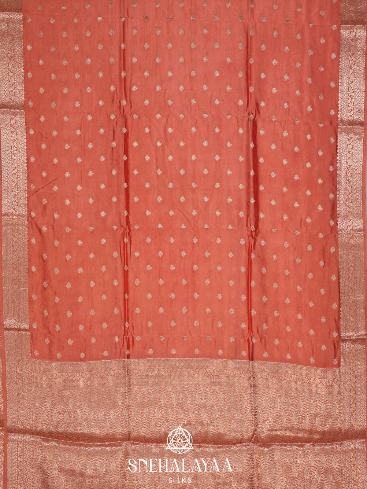 Peach  Banaras Saree