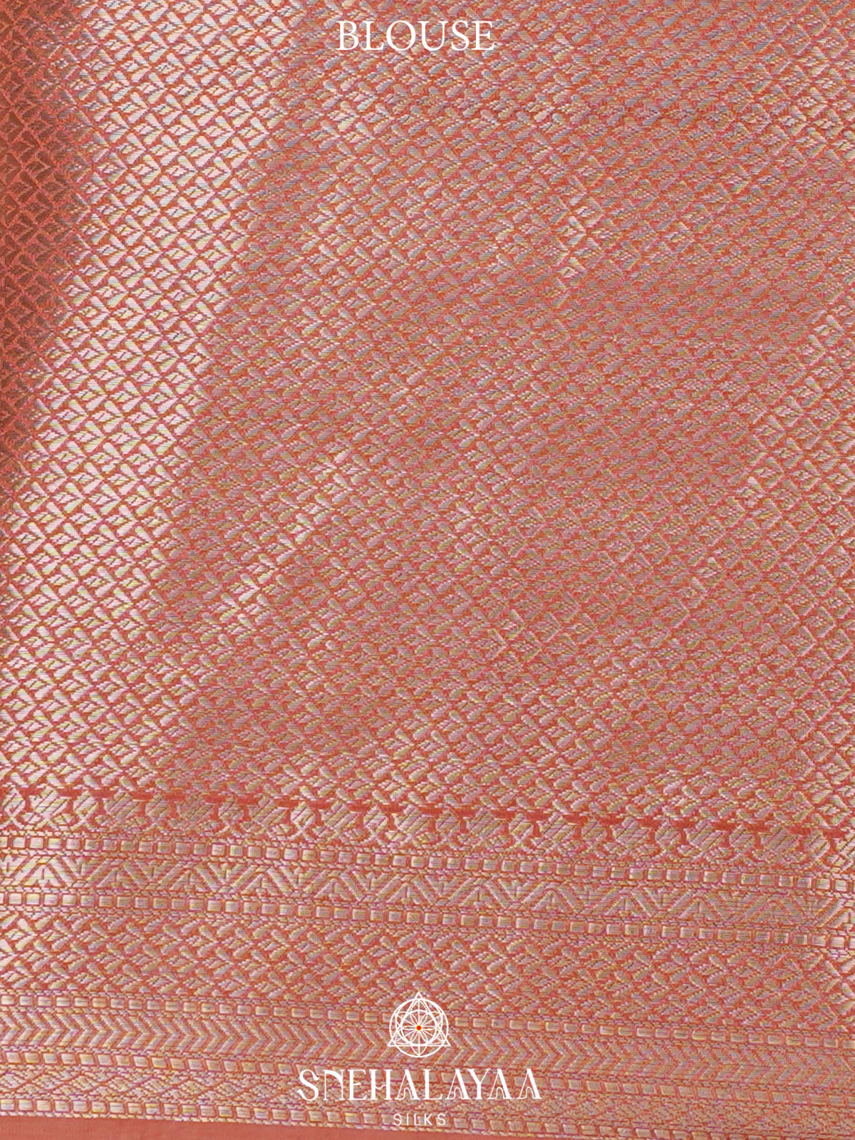 Peach  Banaras Saree