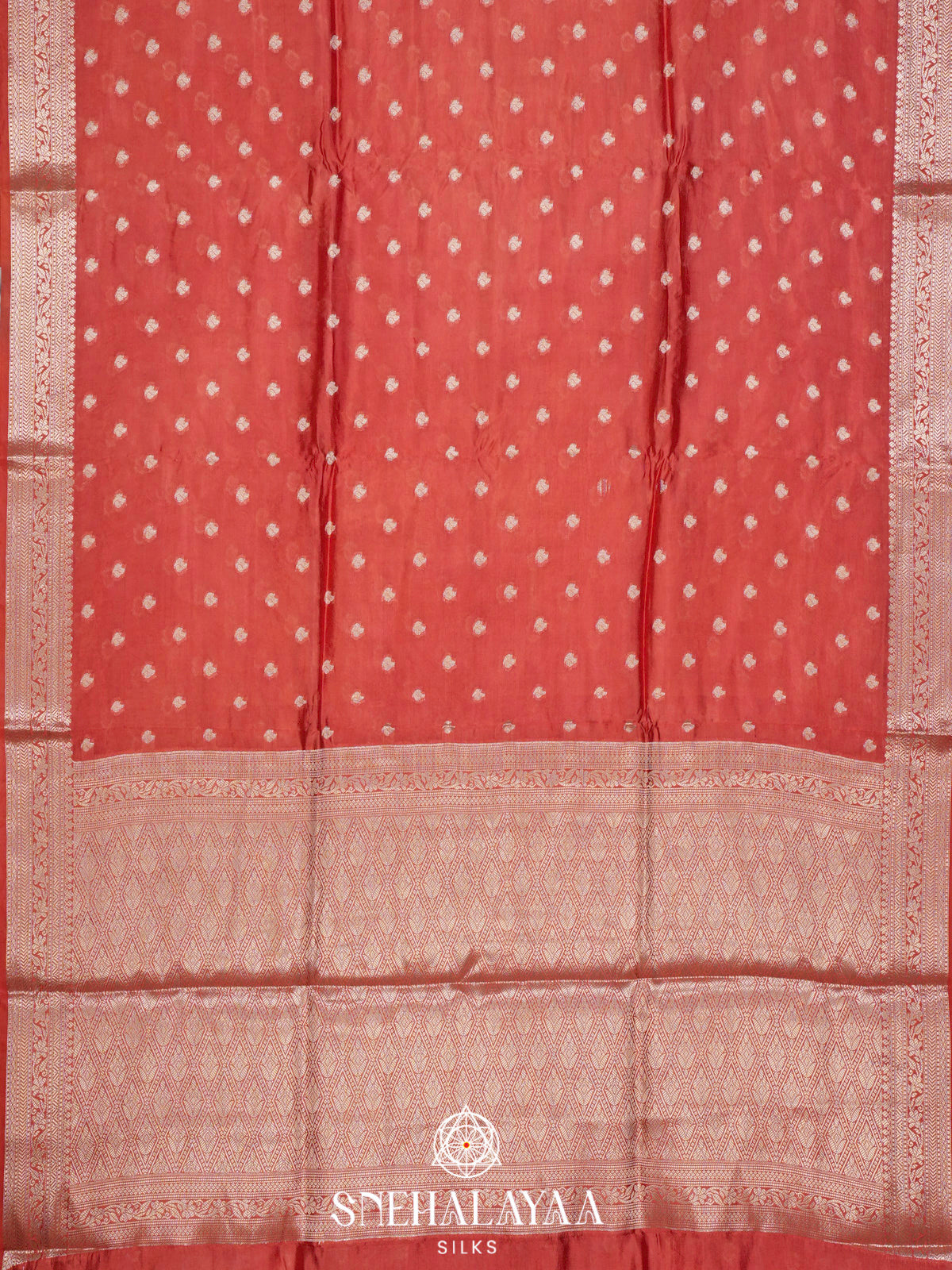 Ruby Red  Banaras Saree