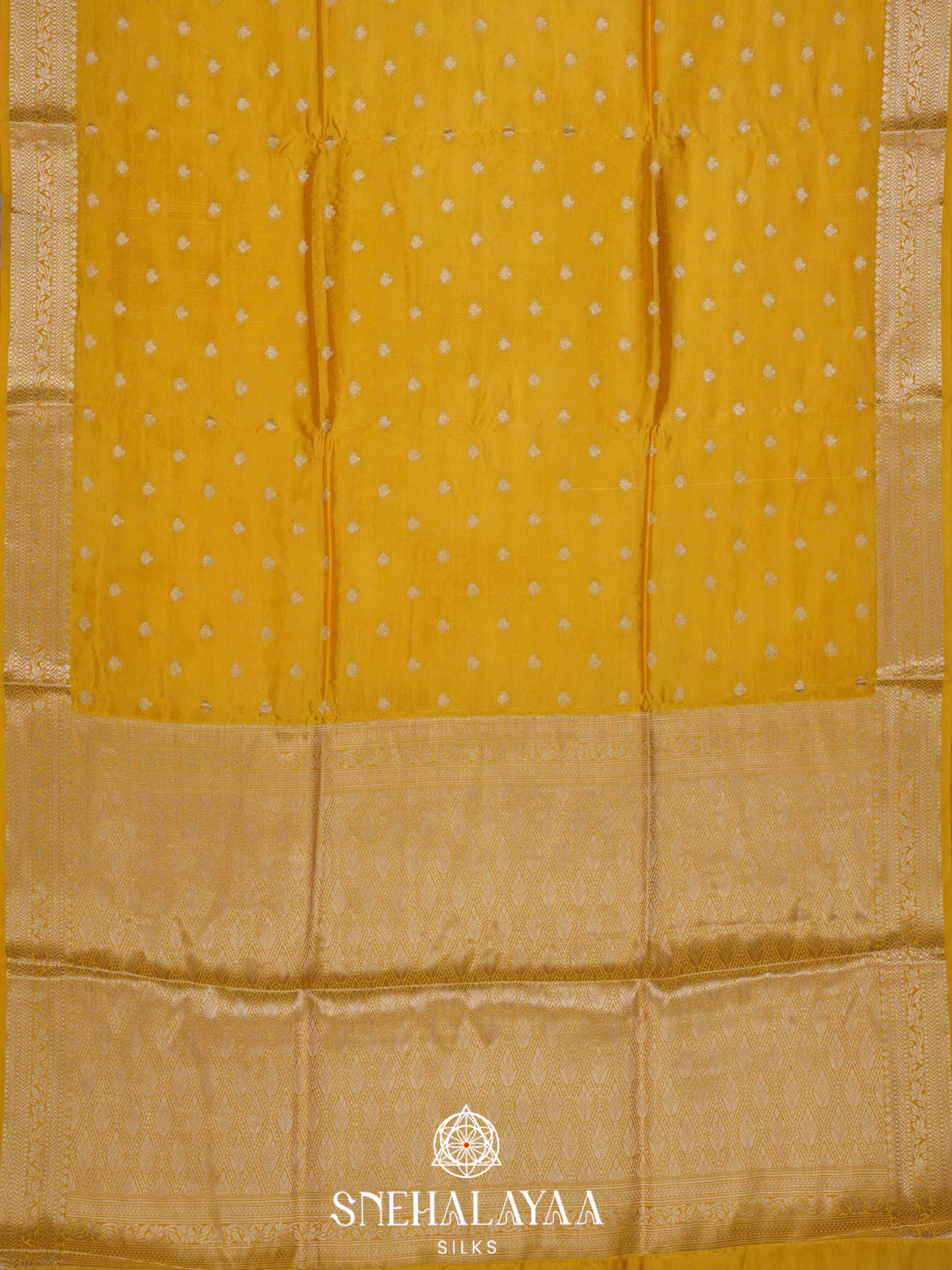 Mango Yellow  Banaras Saree